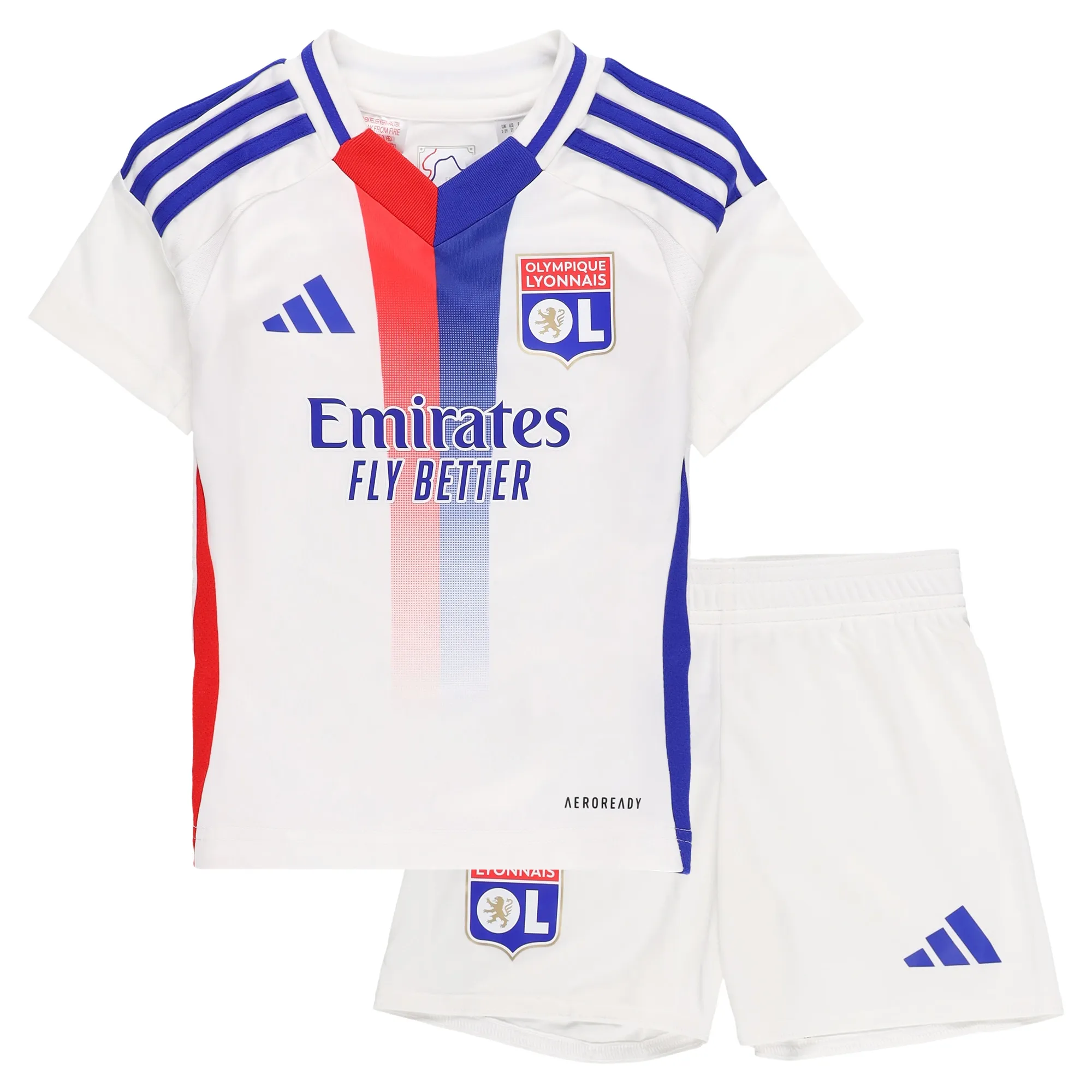 adidas Lyon Kids SS Home Mini Kit 2024/25