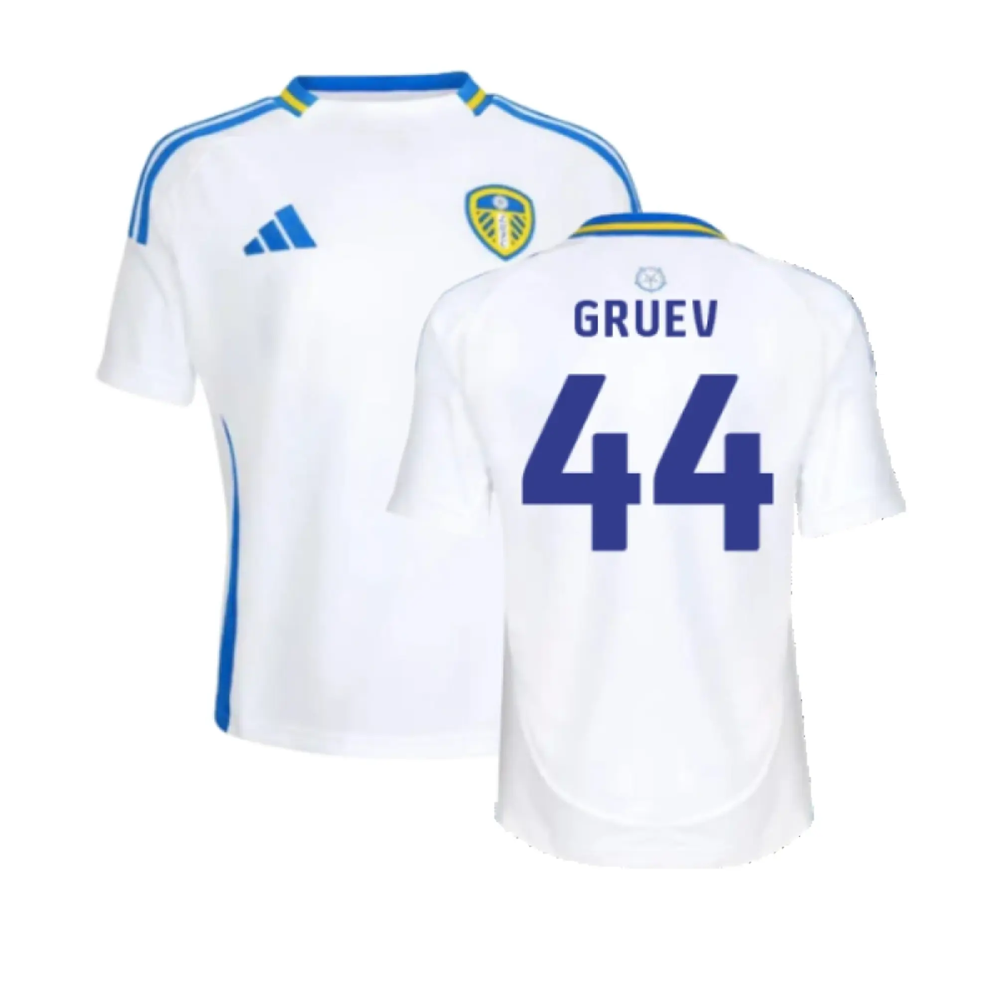 adidas Leeds United Kids SS Home Shirt 2024/25