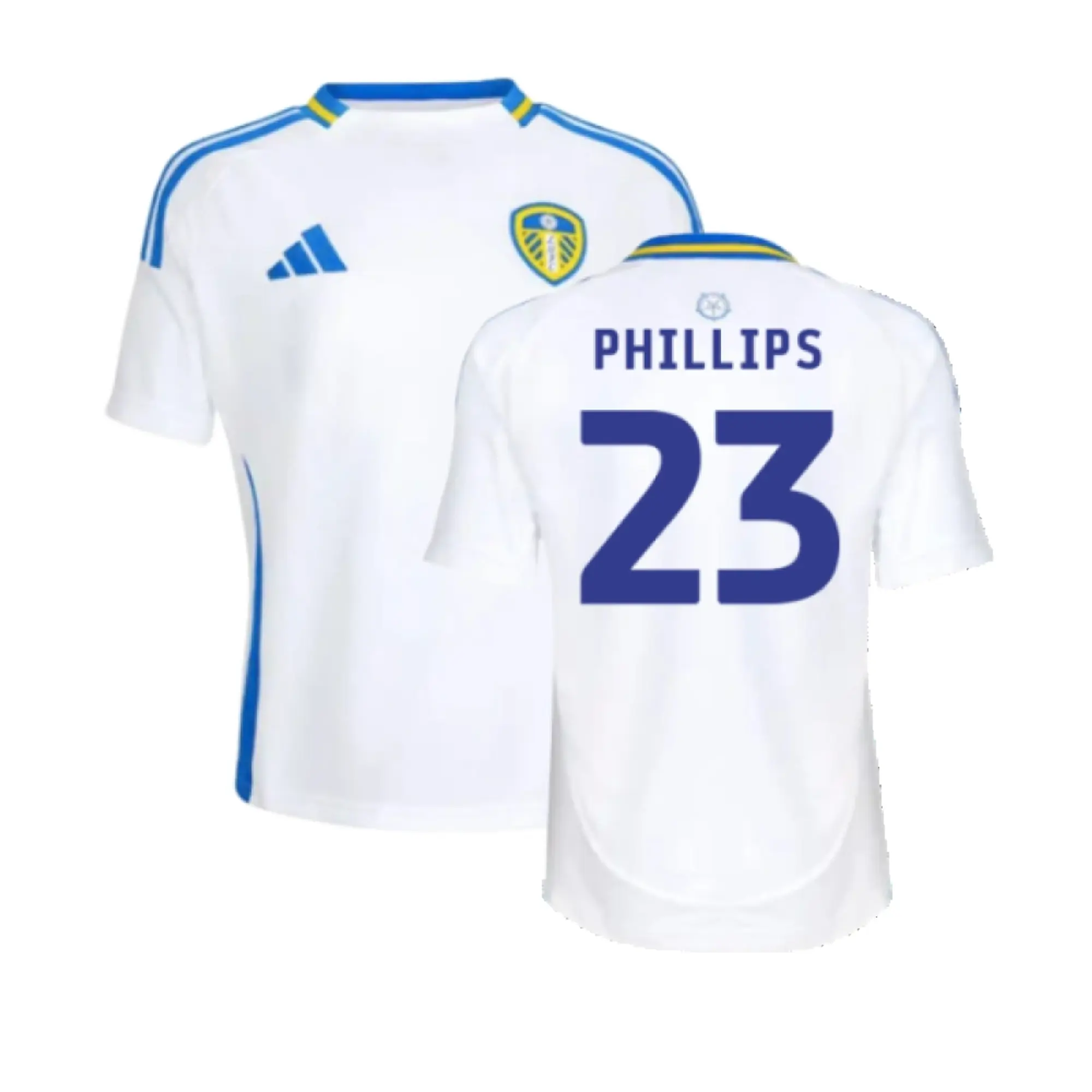 adidas Leeds United Kids SS Home Shirt 2024/25