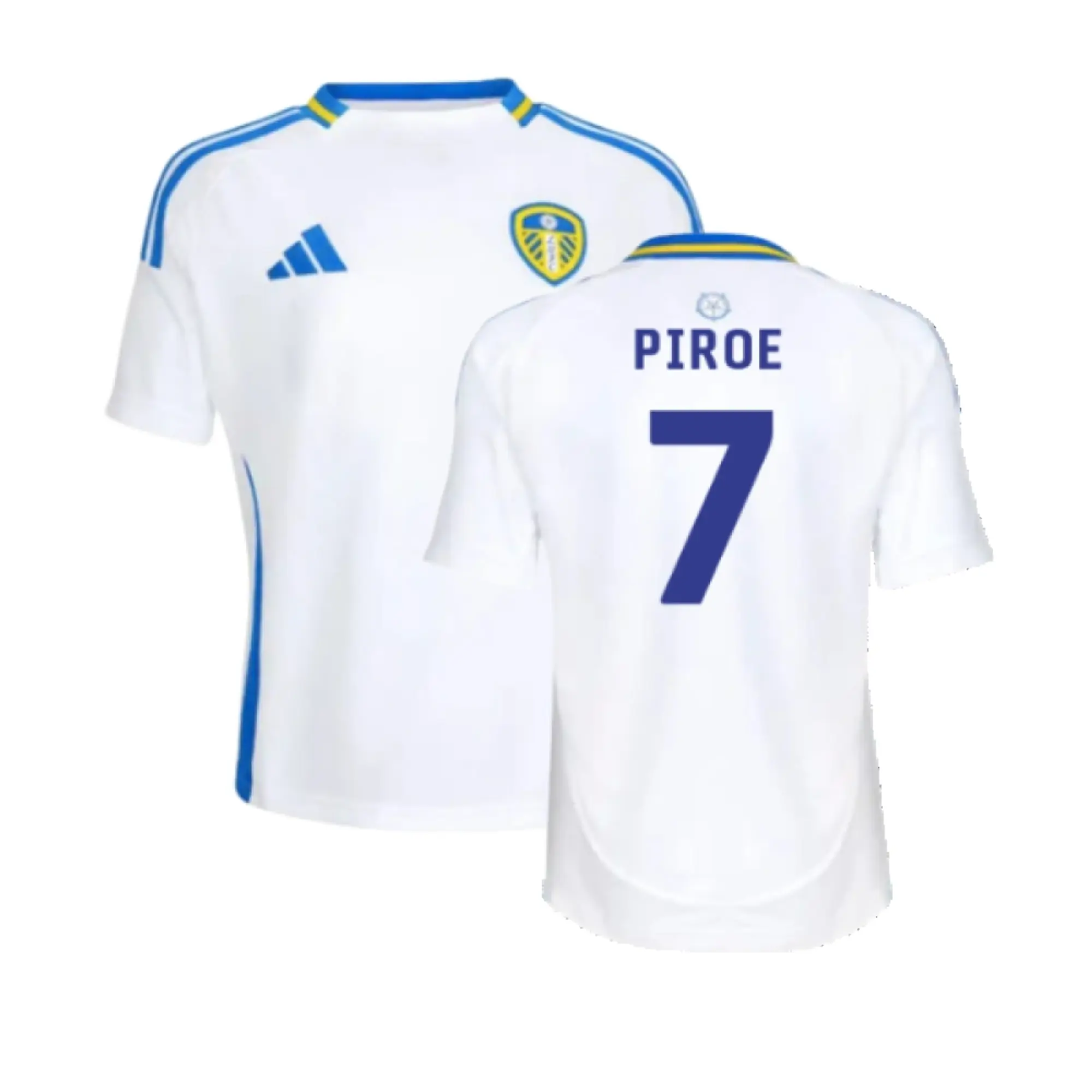 adidas Leeds United Kids SS Home Shirt 2024/25