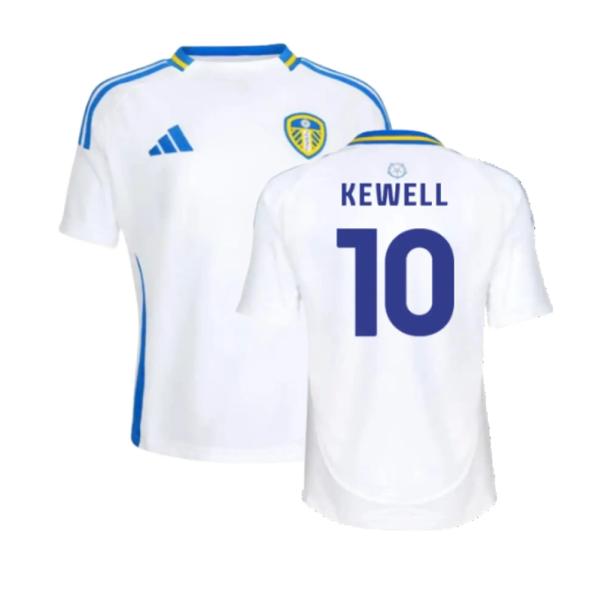 adidas Leeds United Kids SS Home Shirt 2024/25