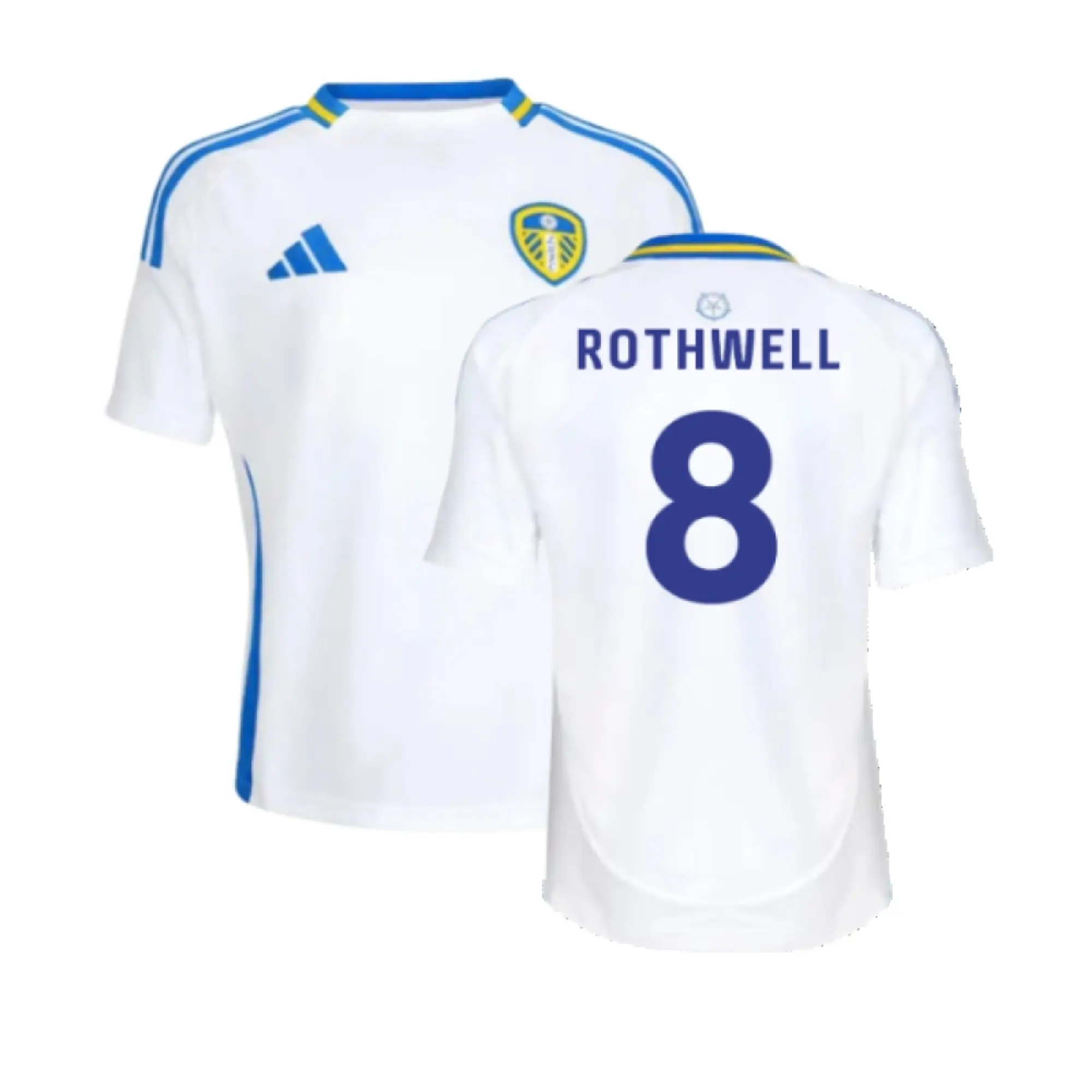 adidas Leeds United Kids SS Home Shirt 2024/25