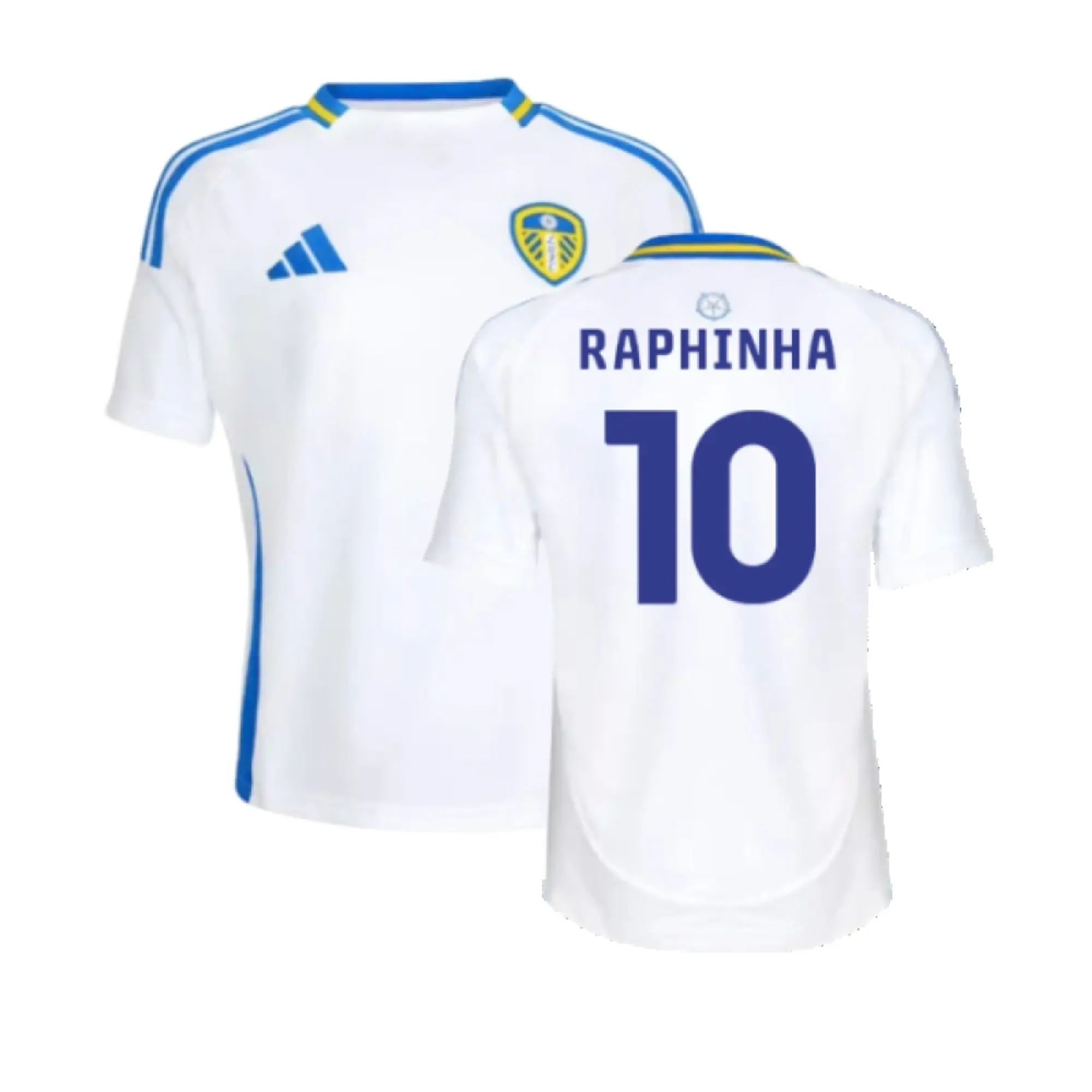 adidas Leeds United Kids SS Home Shirt 2024/25