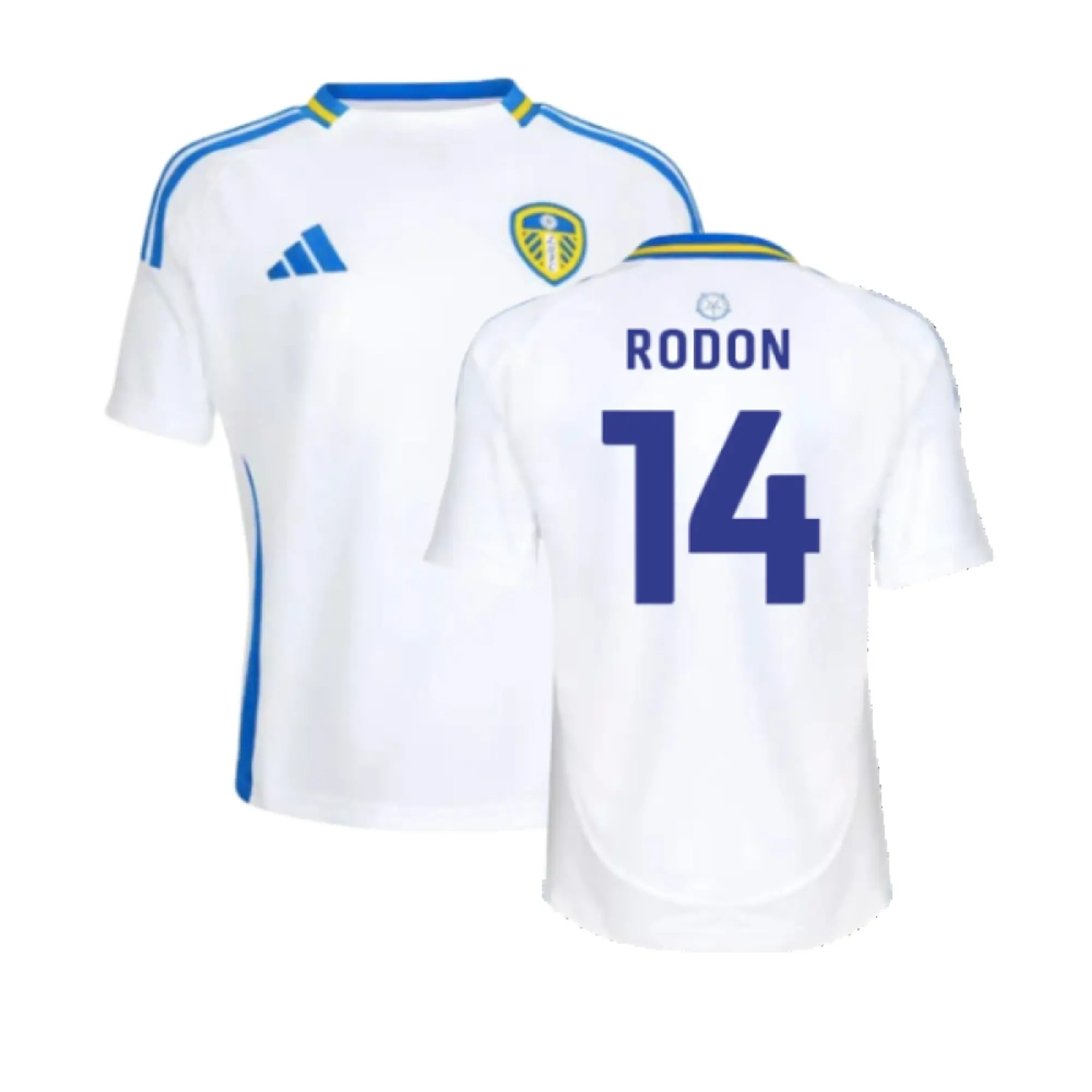 adidas Leeds United Kids SS Home Shirt 2024/25