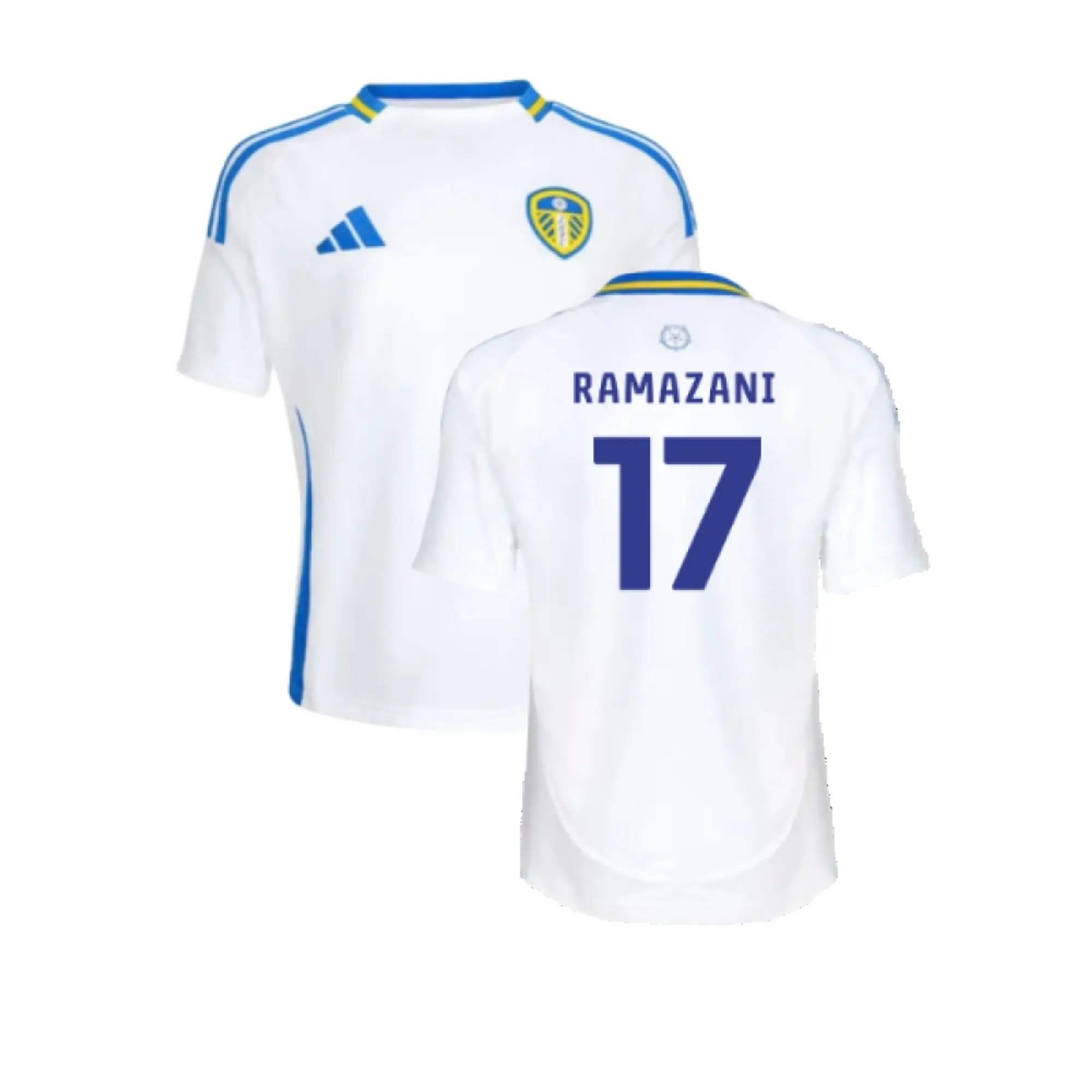 adidas Leeds United Kids SS Home Shirt 2024/25