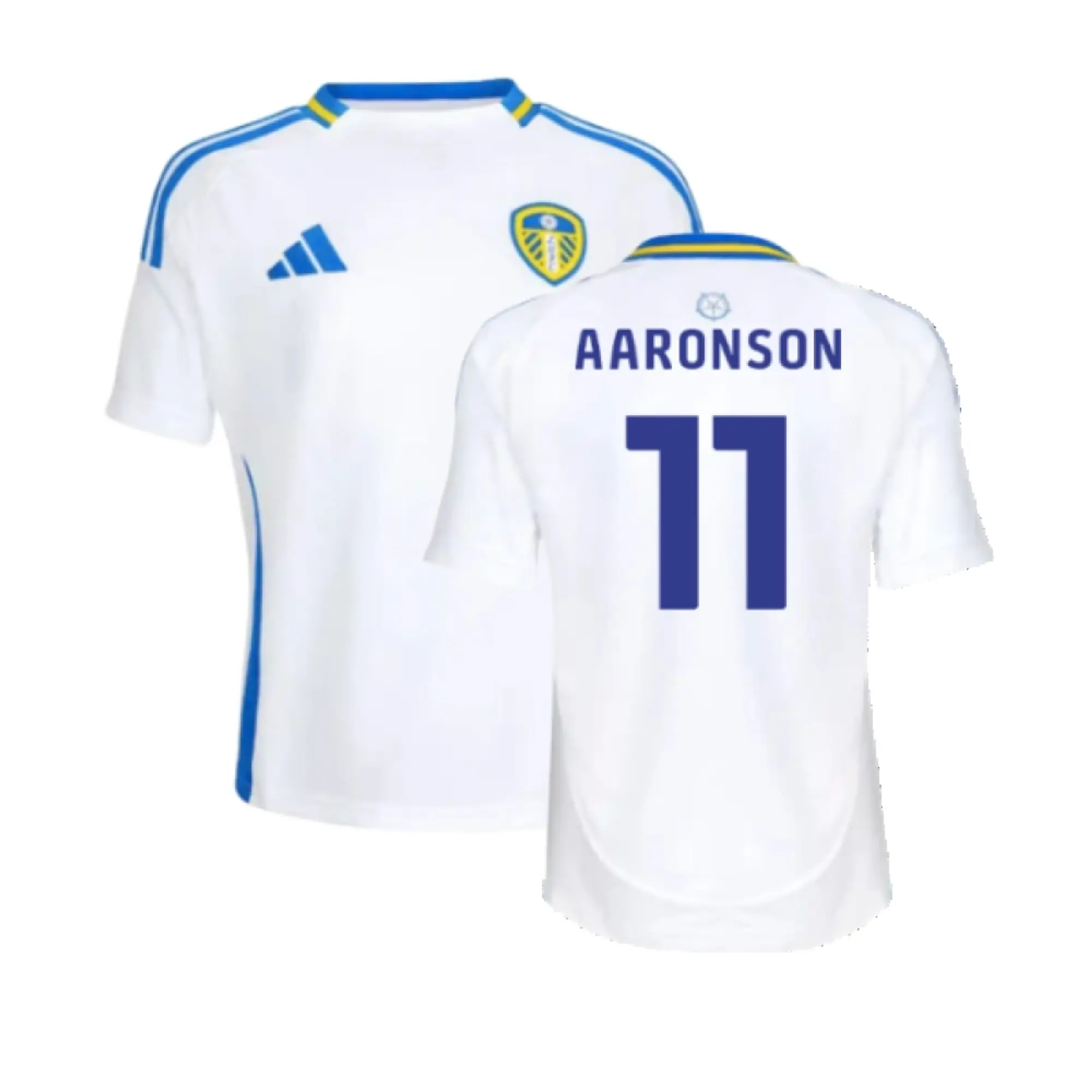 adidas Leeds United Kids SS Home Shirt 2024/25