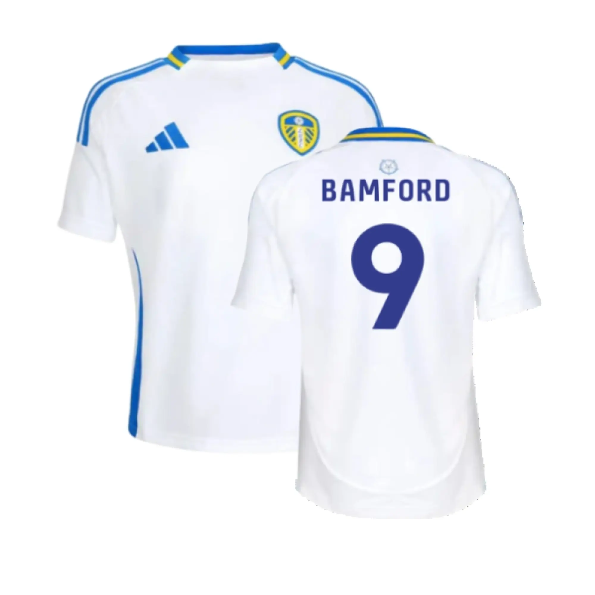 adidas Leeds United Kids SS Home Shirt 2024/25