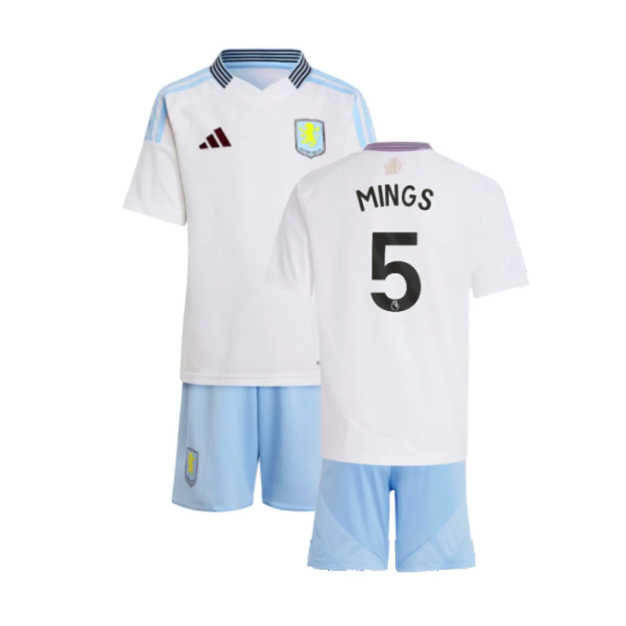 adidas Aston Villa Kids SS Away Mini Kit 2024/25