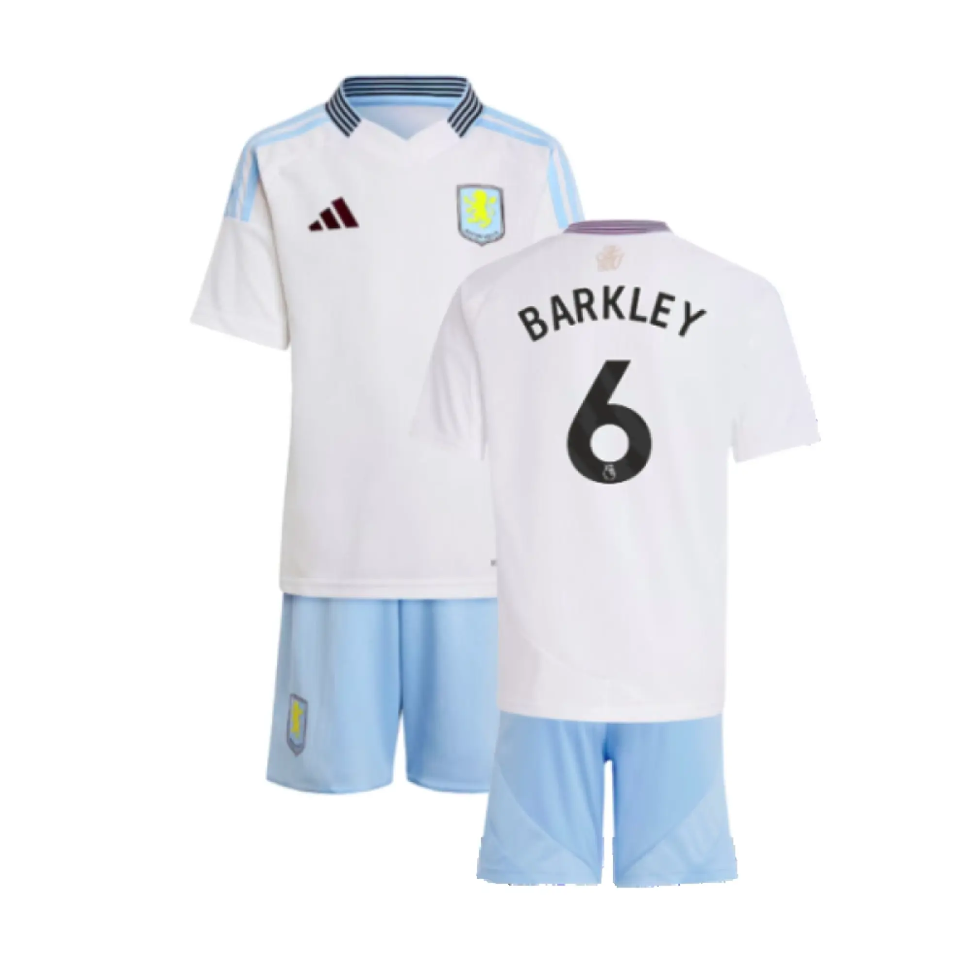 adidas Aston Villa Kids SS Away Mini Kit 2024/25