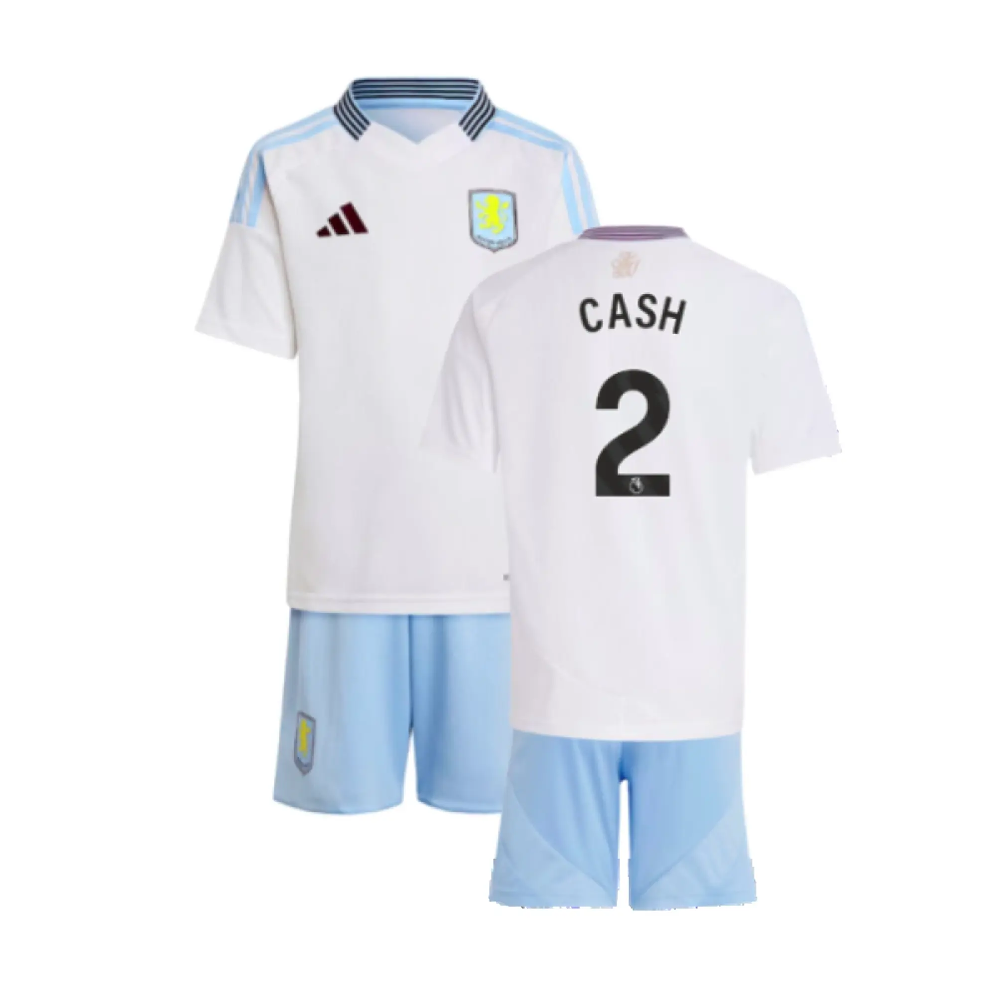 adidas Aston Villa Kids SS Away Mini Kit 2024/25