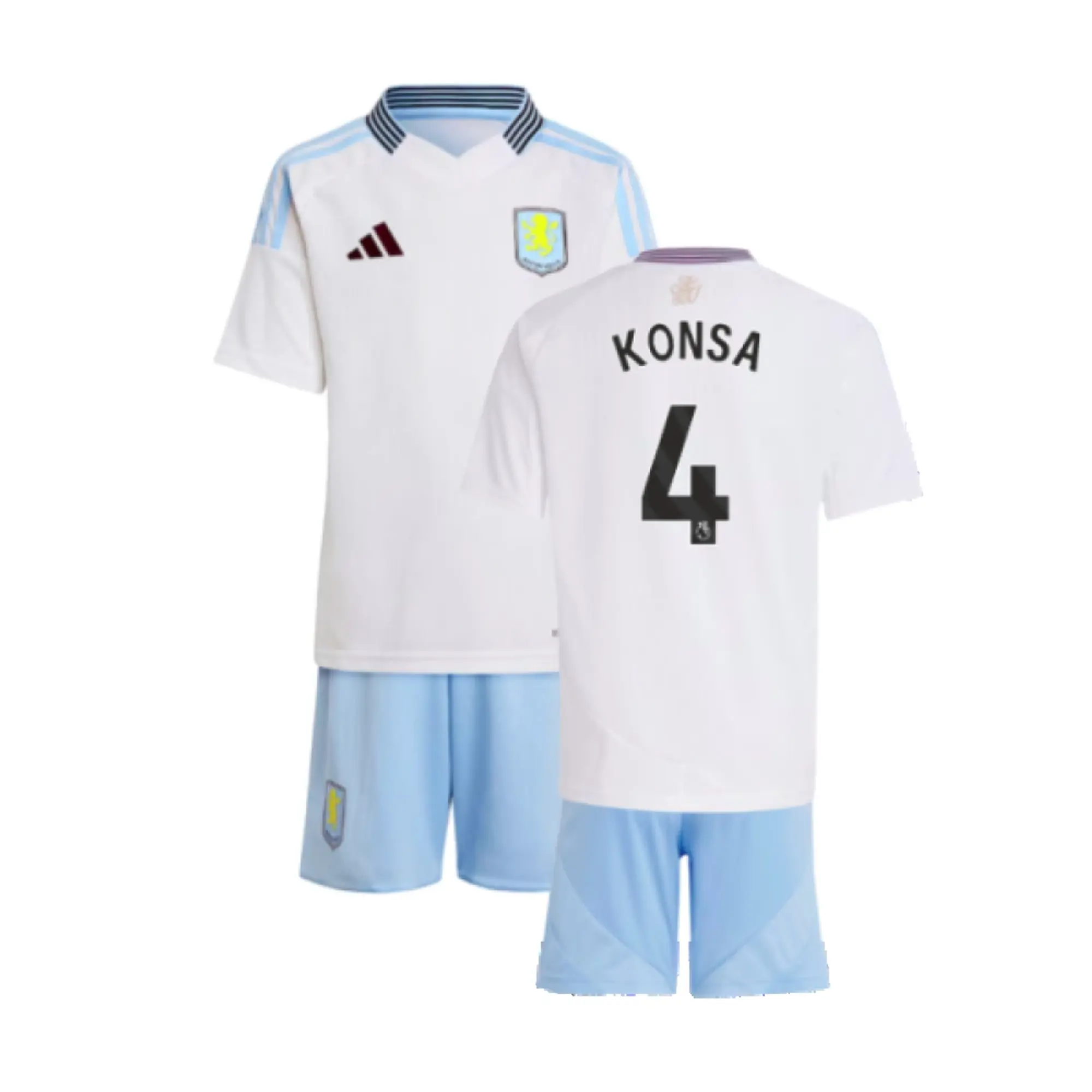 adidas Aston Villa Kids SS Away Mini Kit 2024/25