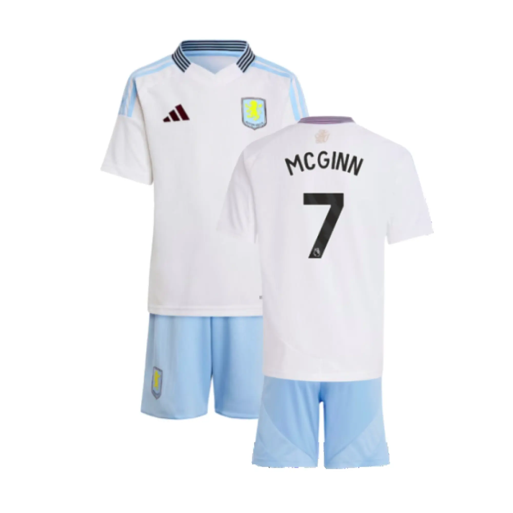 adidas Aston Villa Kids SS Away Mini Kit 2024/25