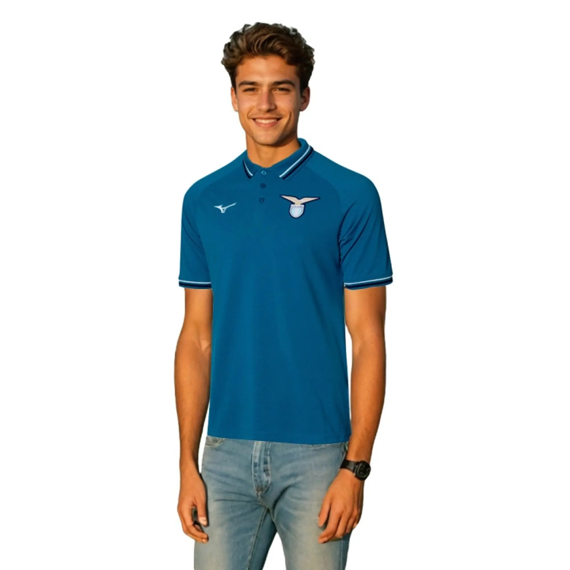 Mizuno Lazio Mens SS Home Shirt 2024/25