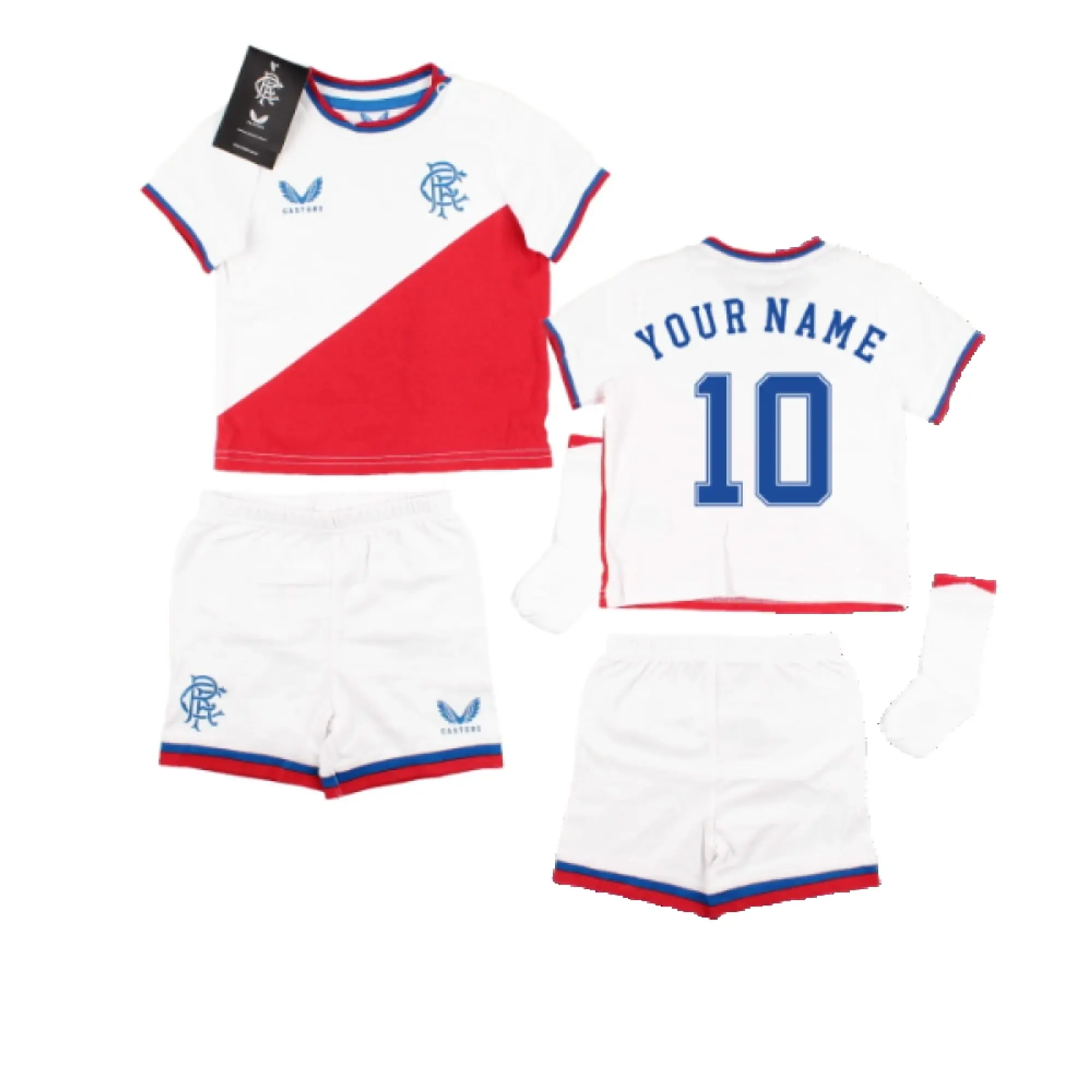 Castore Rangers Baby SS Away Mini Kit 2022/23