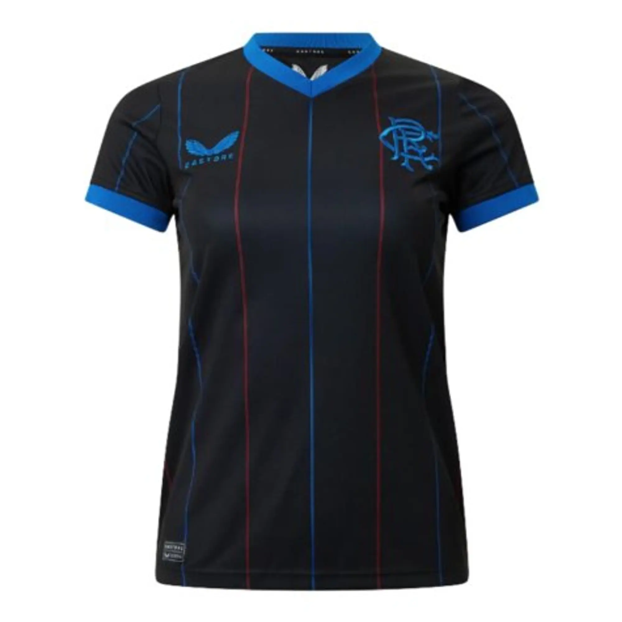 Rangers Fourth Shirt (Ladies) (Sterling #) 2022-2023 Women's Black Size: Extra Small Made By: Castore