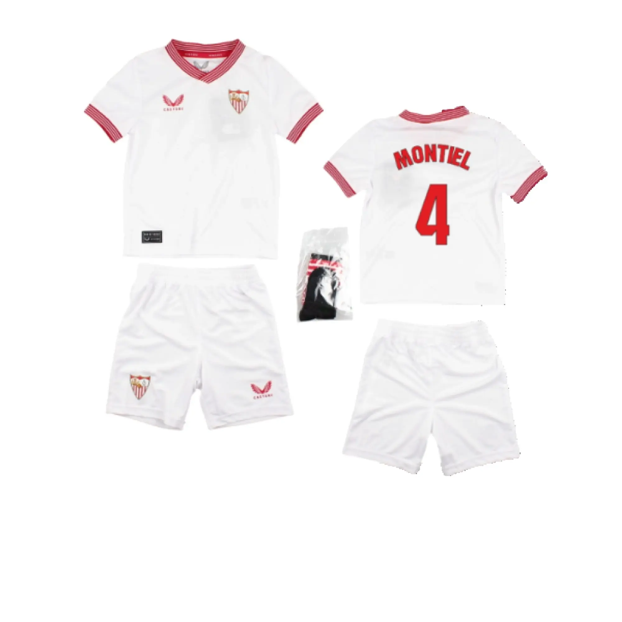 Castore Sevilla Kids SS Home Mini Kit 2023/24