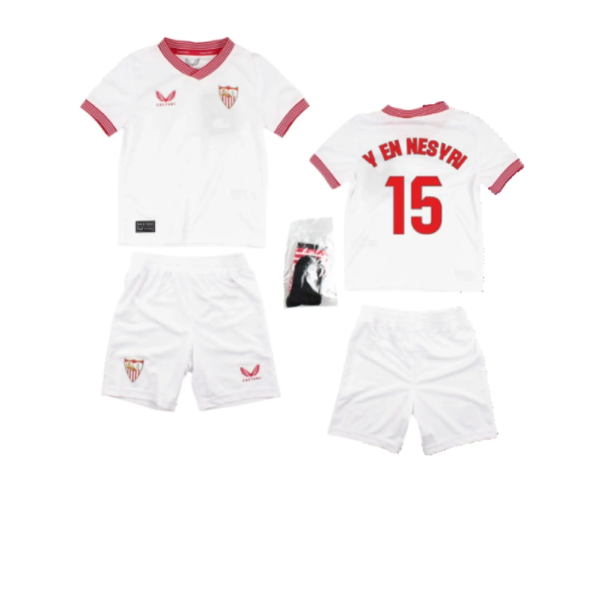 Castore Sevilla Kids SS Home Mini Kit 2023/24