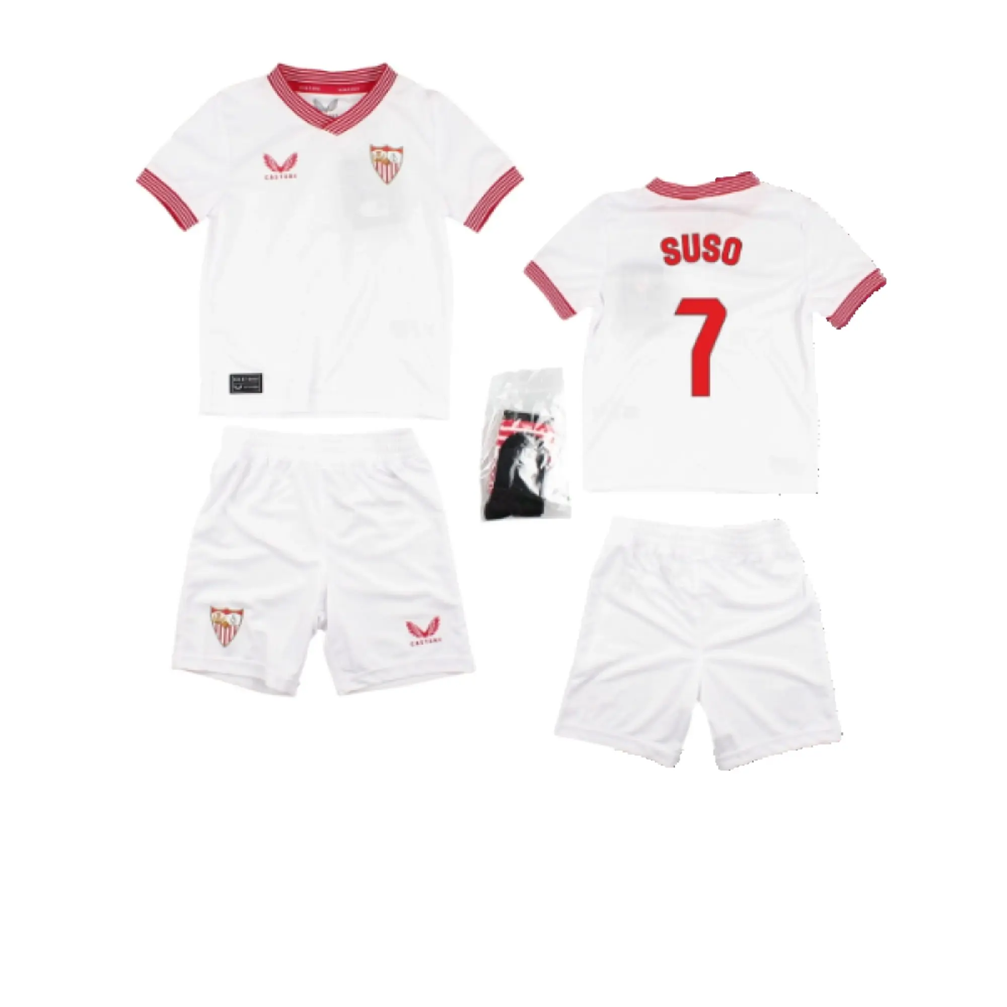 Castore Sevilla Kids SS Home Mini Kit 2023/24