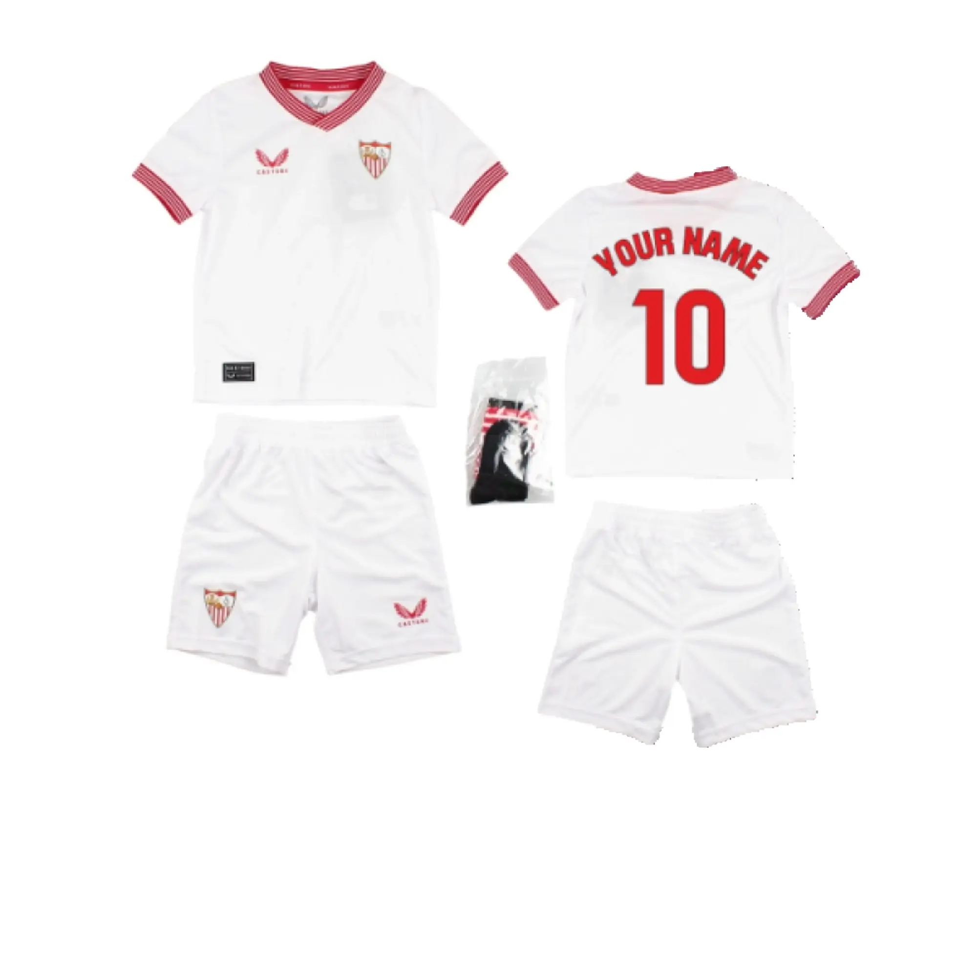 Castore Sevilla Kids SS Home Mini Kit 2023/24