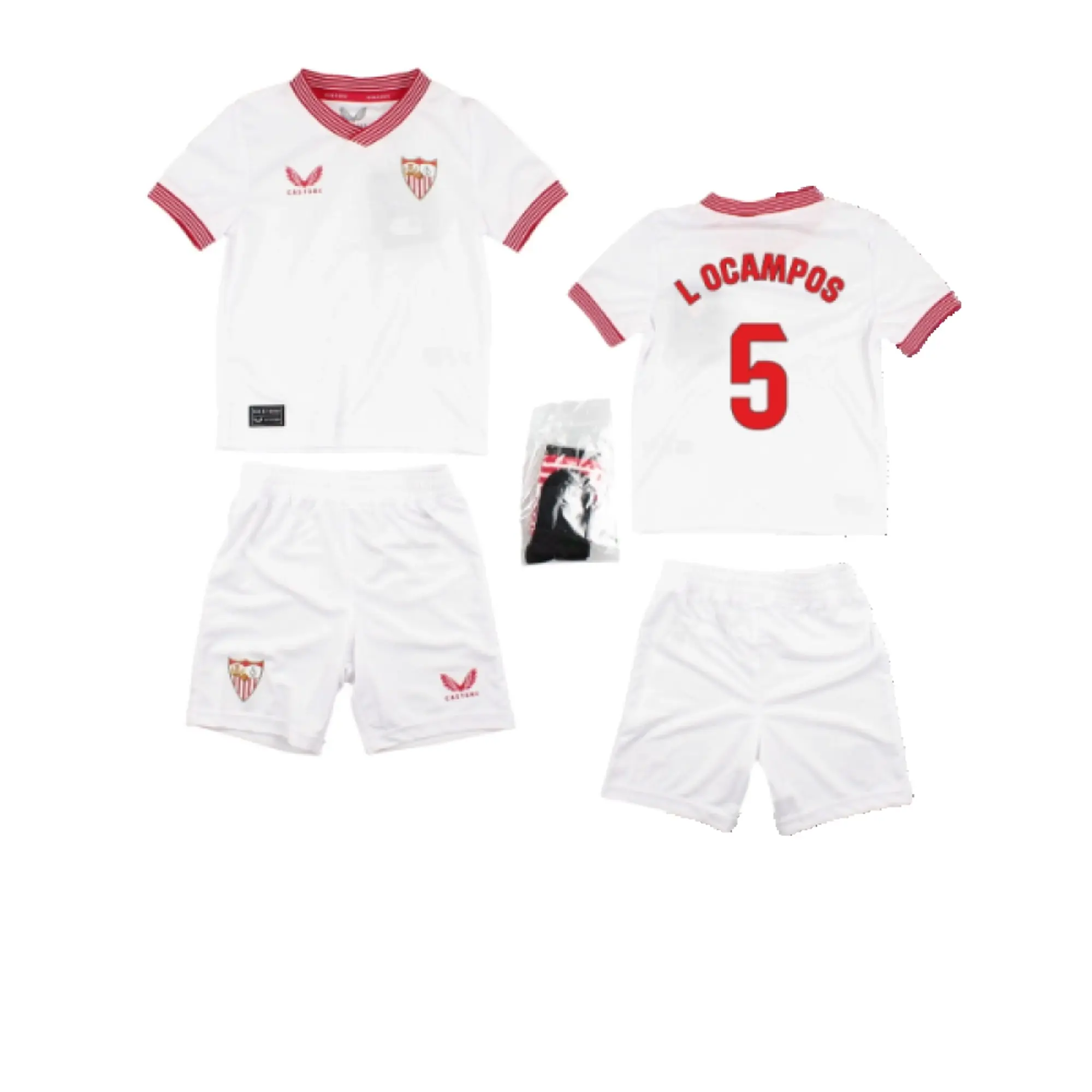 Castore Sevilla Kids SS Home Mini Kit 2023/24