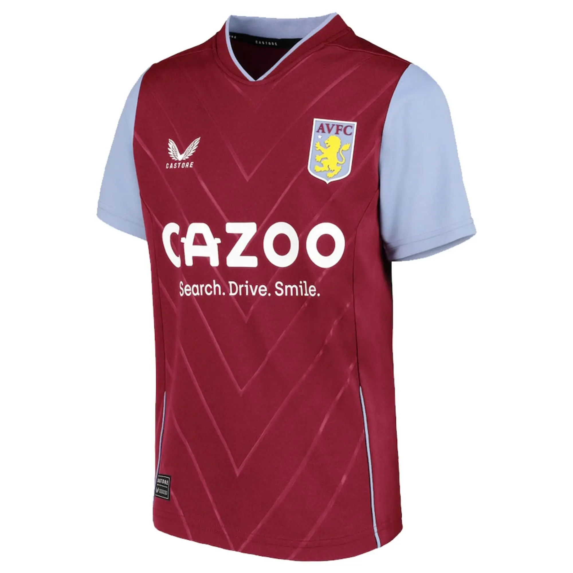 Castore Aston Villa Kids SS Home Shirt 2022/23