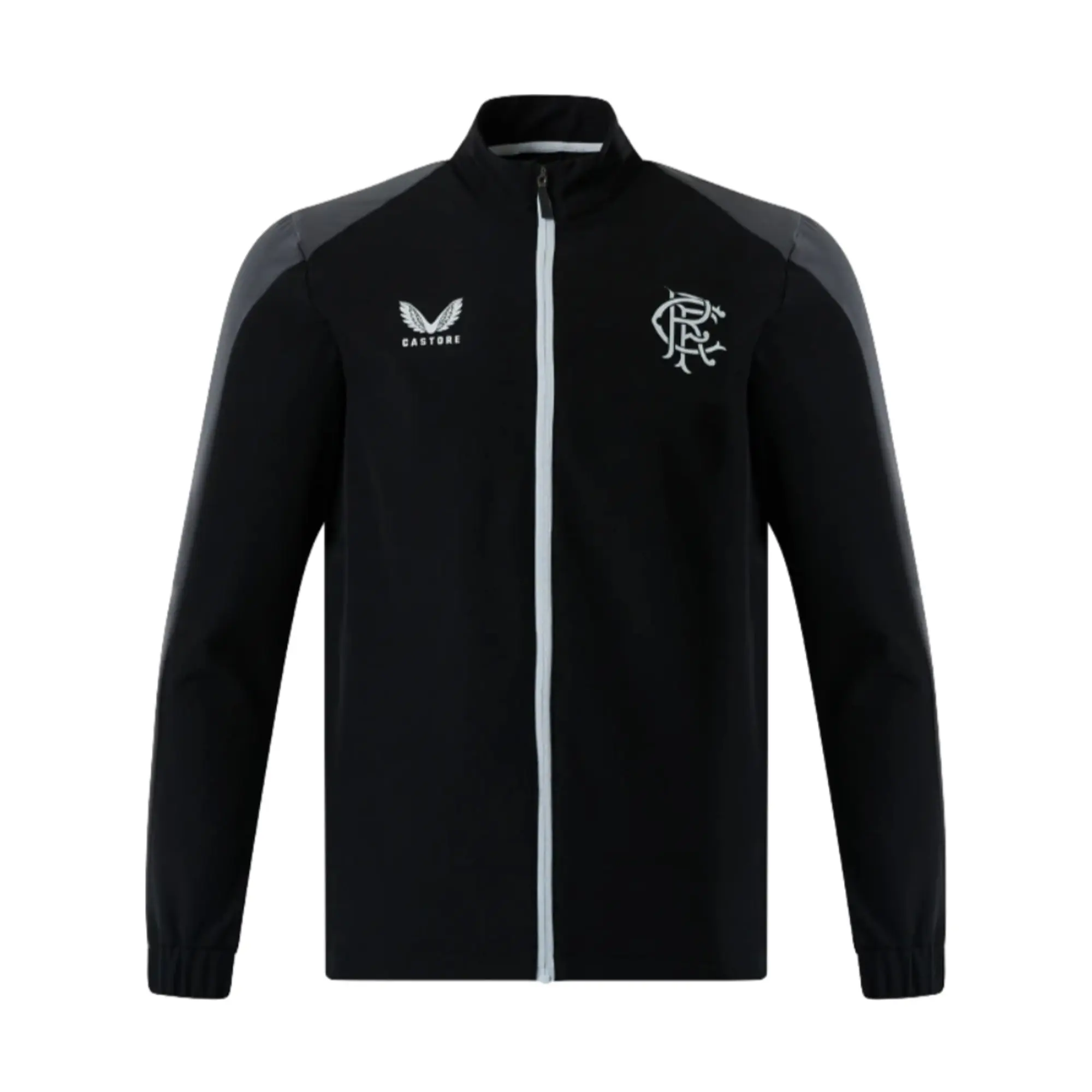 Rangers Travel Jacket (Black) 2022-2023 Men's Size: Medium Made By: Castore