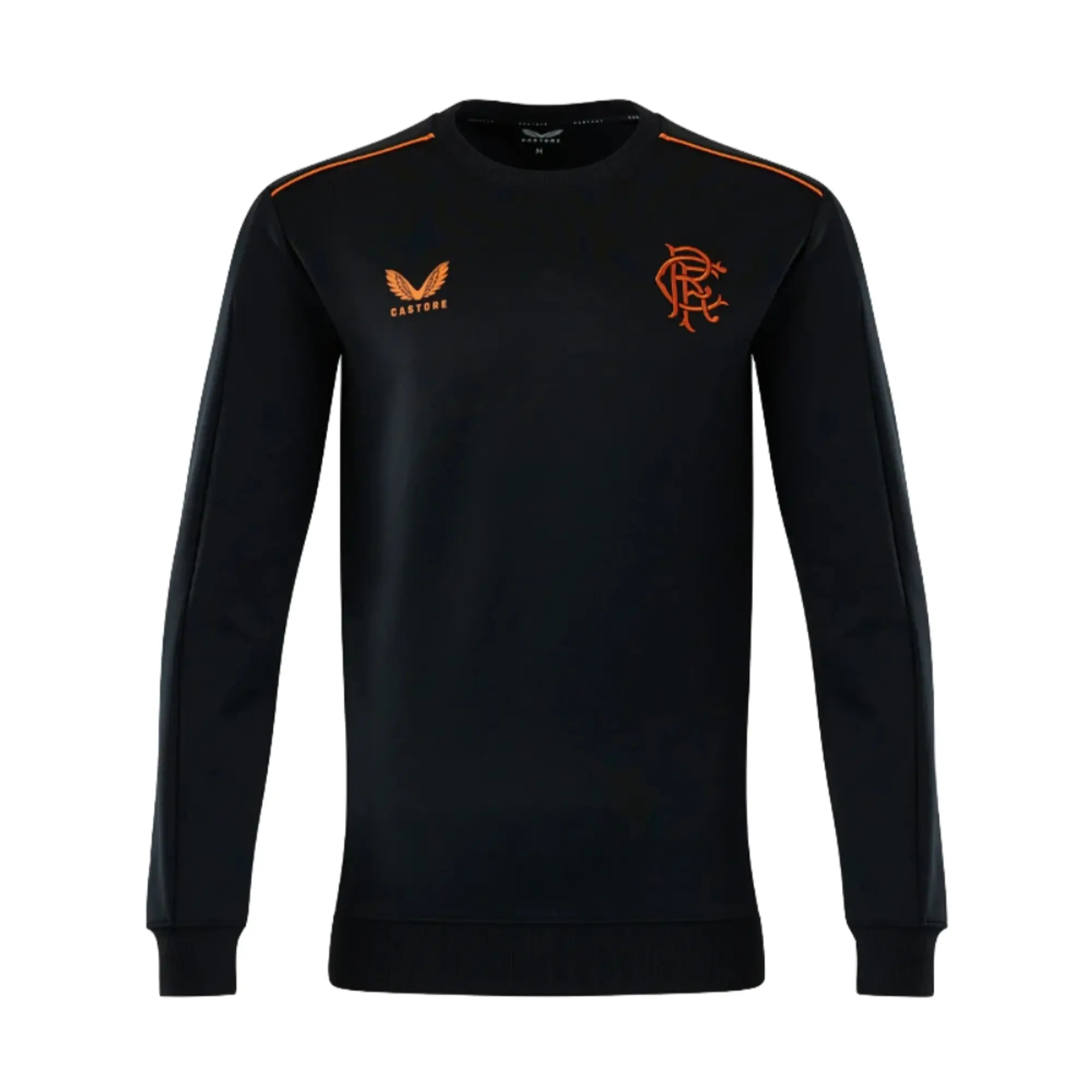 Rangers Matchday Sweatshirt (Black) 2022-2023 Men's Made By: Castore