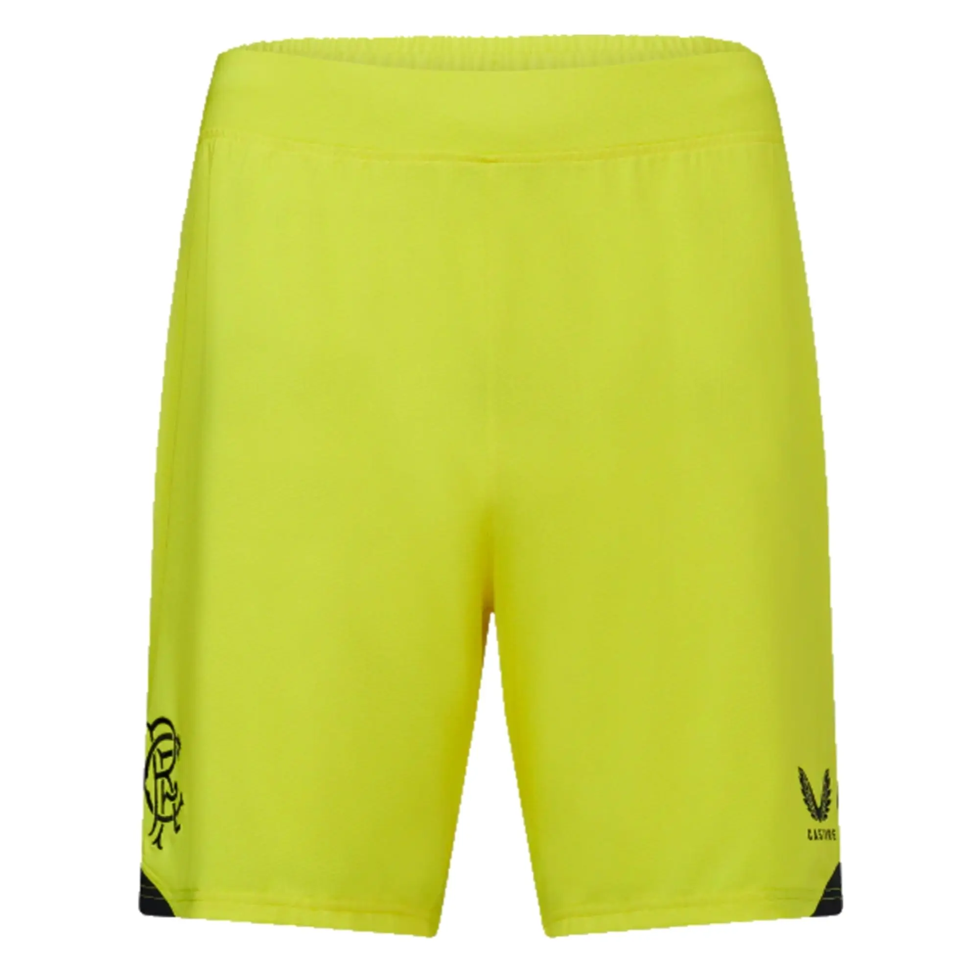 Rangers Home Goalkeeper Shorts (Yellow) 2023-2024 Men's Made By: Castore