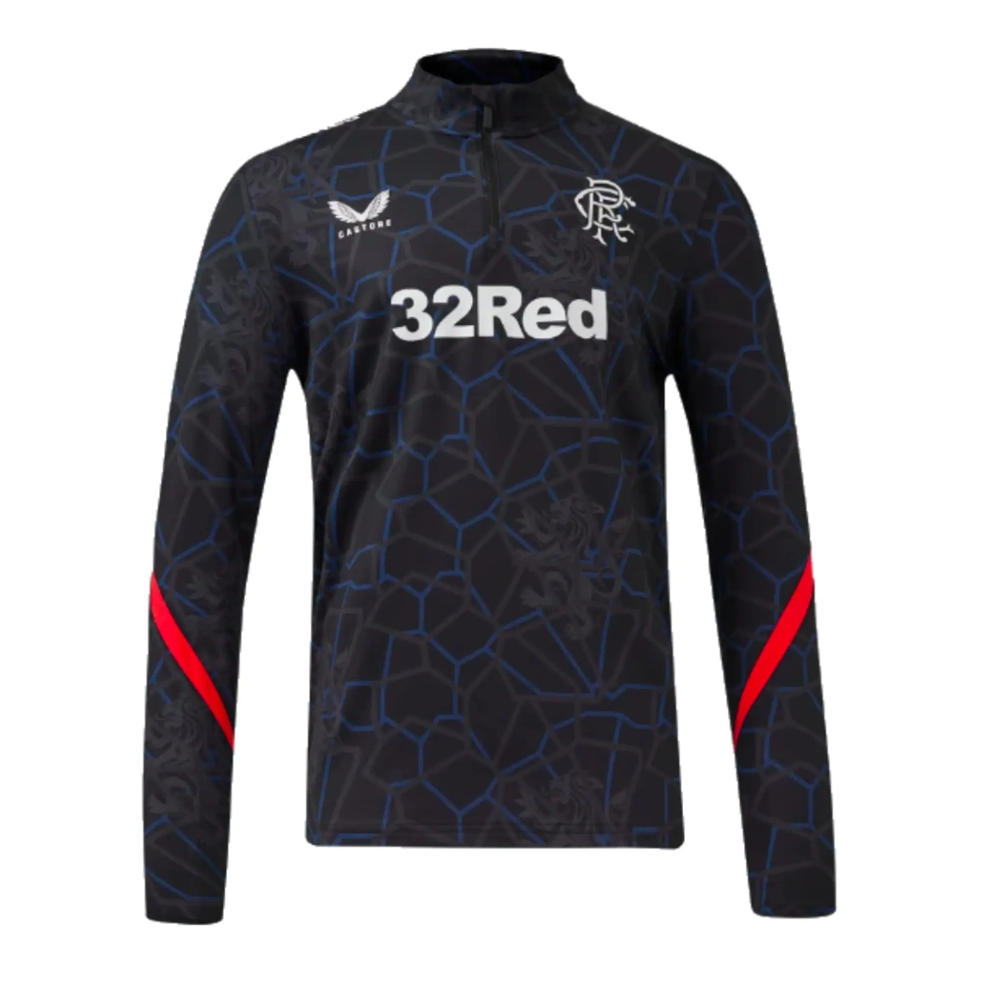 Rangers Matchday 1/4 Zip Midlayer (Navy) 2024-2025 Men's Made By: Castore