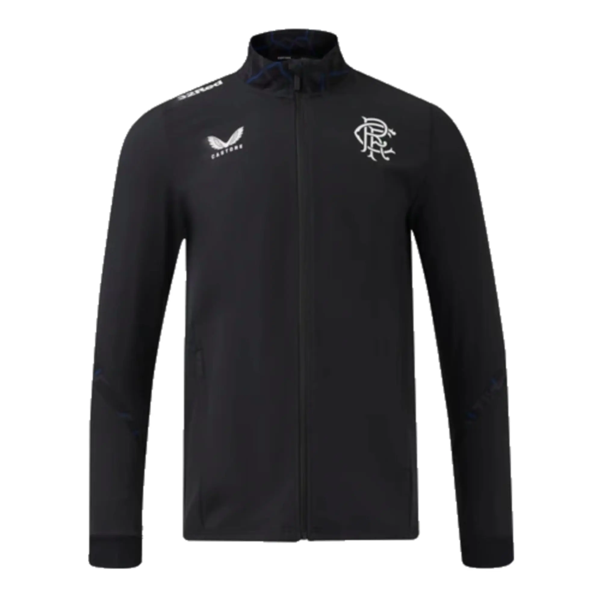 Rangers Matchday Anthem Jacket (Black) 2024-2025 Men's Made By: Castore