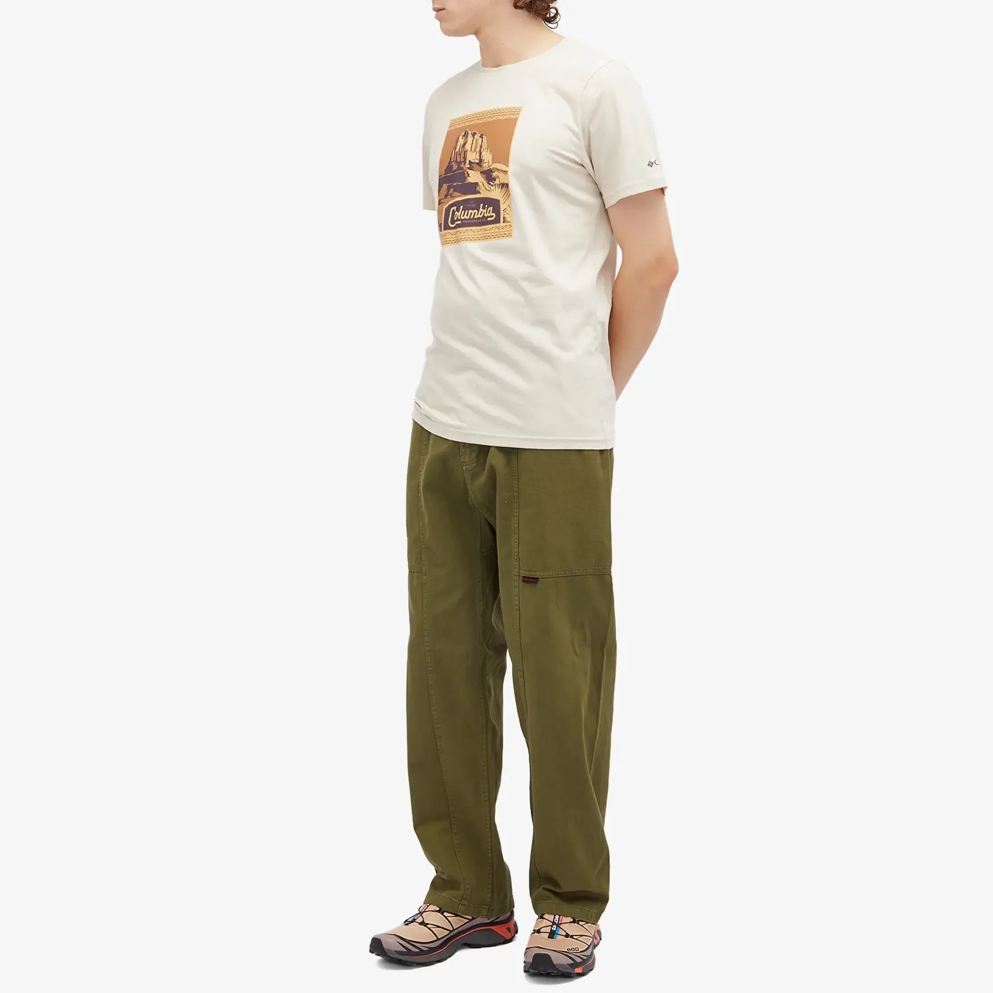 Asics Columbia Men's CSC Seasonal Logo T-Shirt Dark Stone Arid Trails