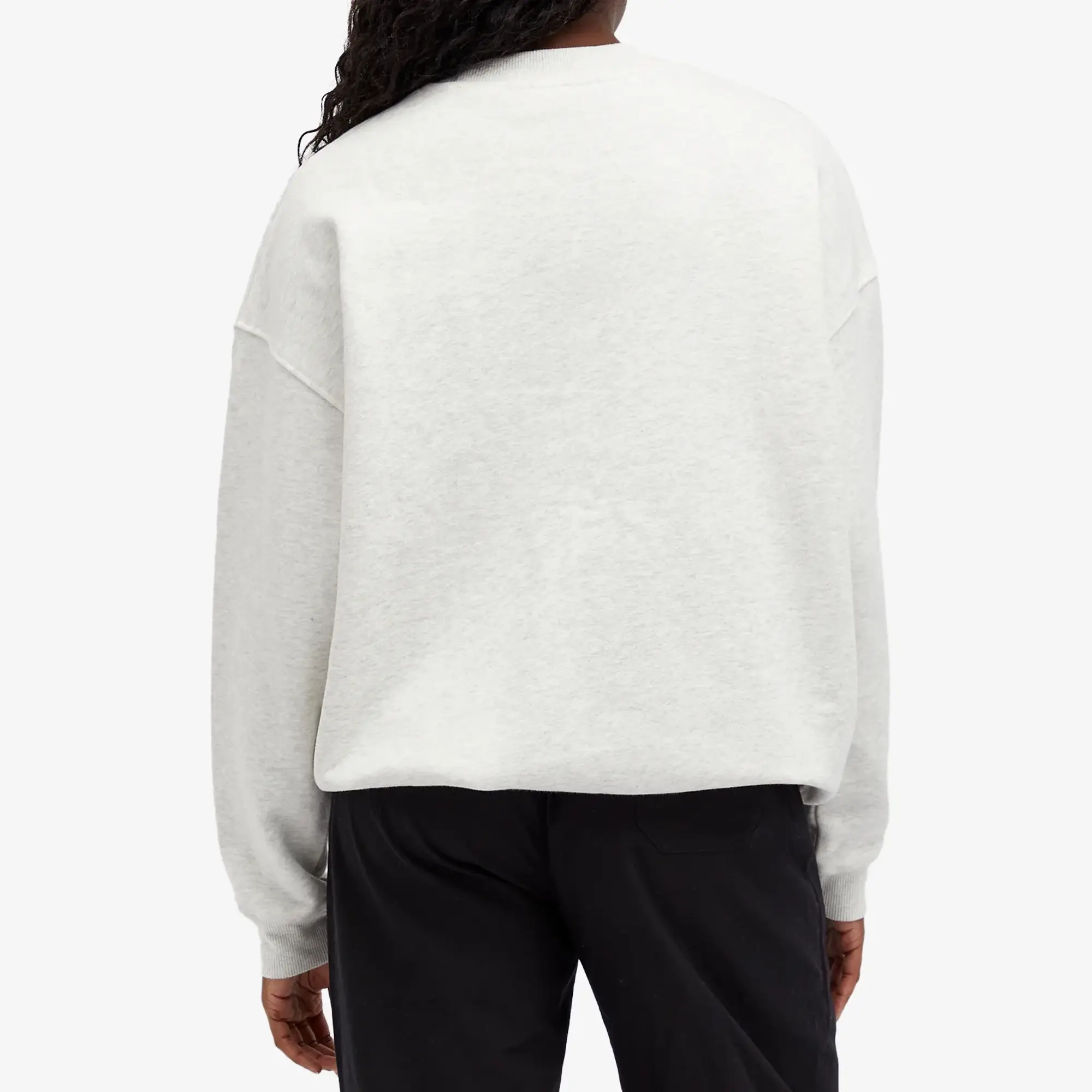 Adanola Women's Vintage Sports Oversized Sweatshirt Light Grey