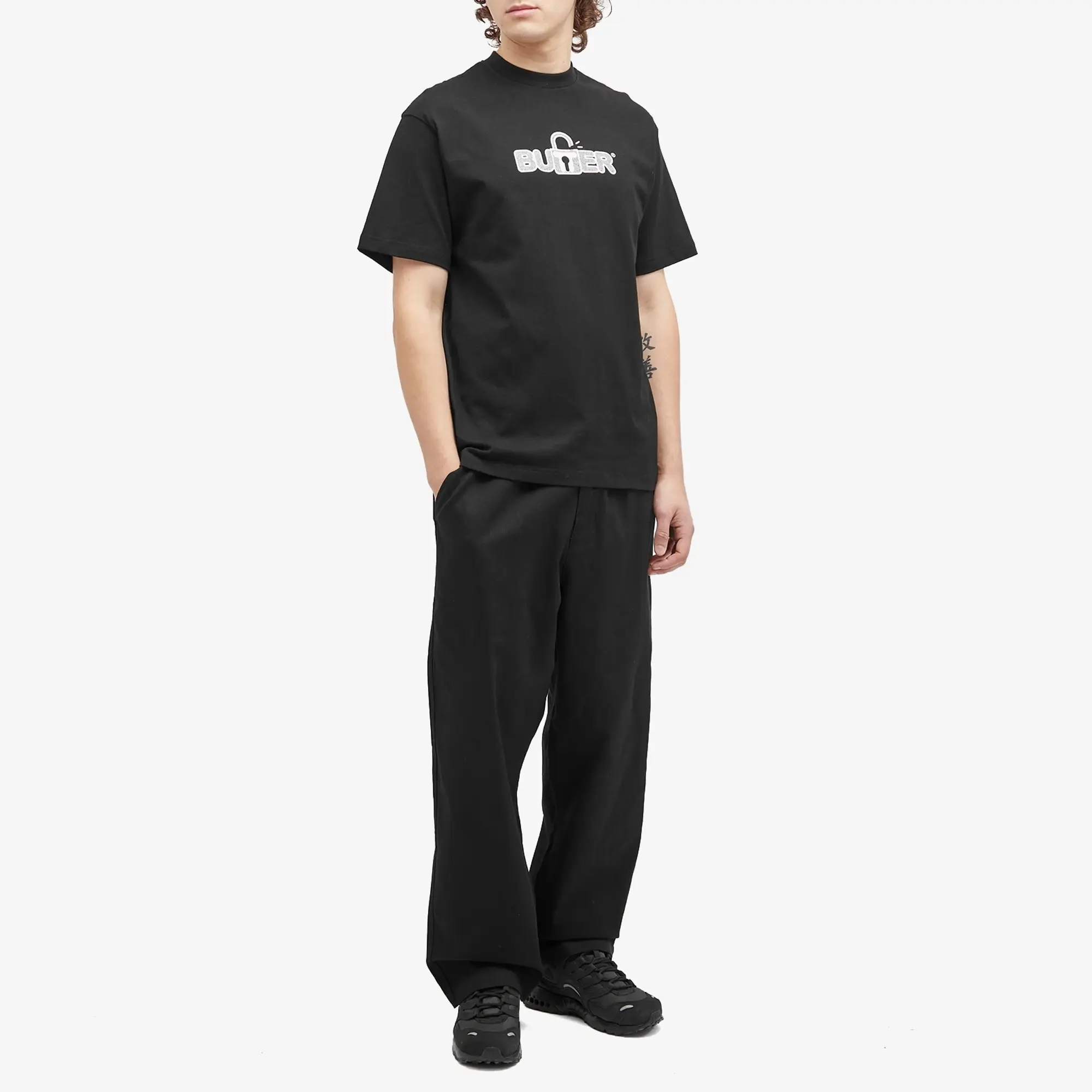 Butter Goods Lock Tee Men Shortsleeves Black