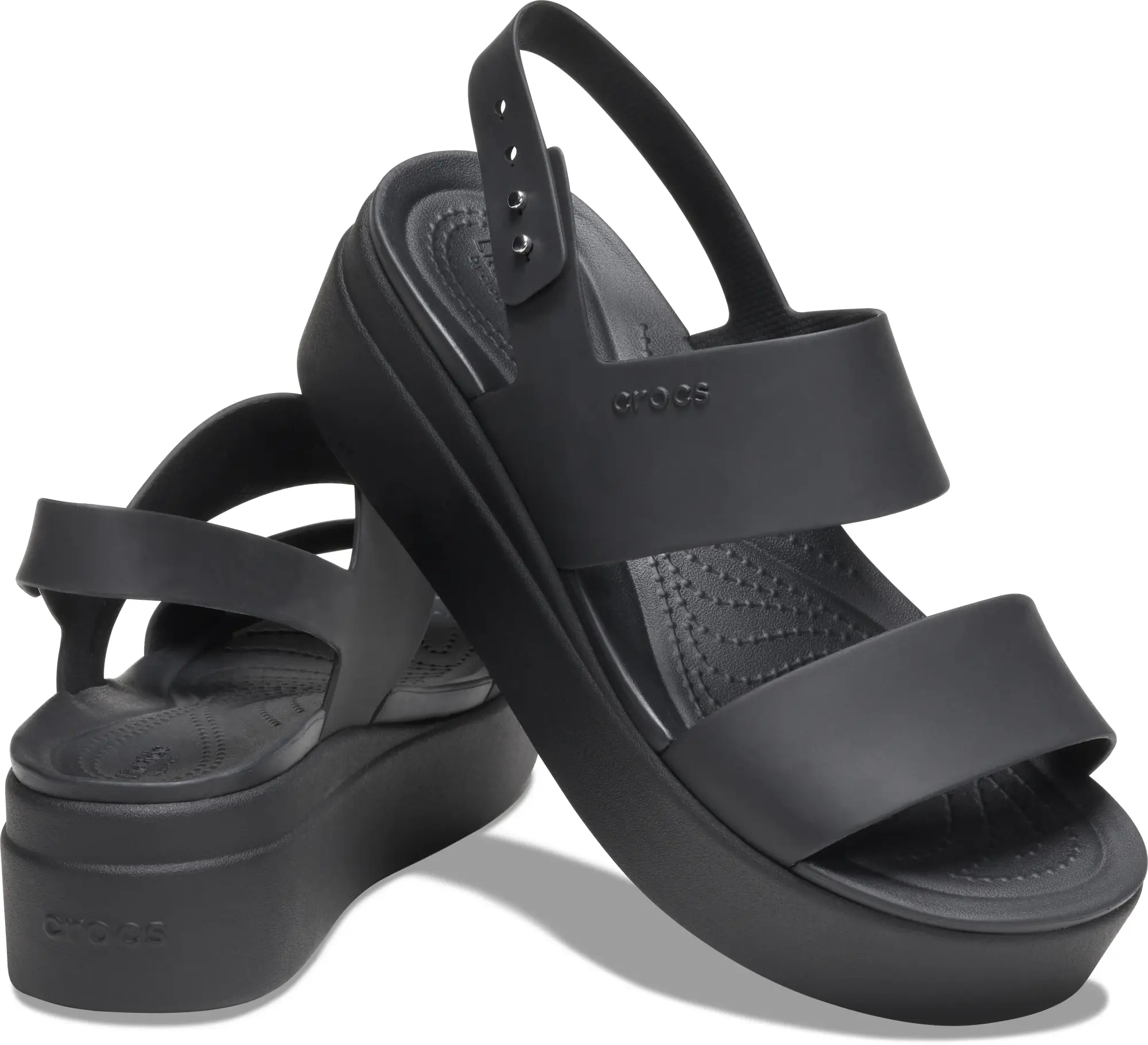 Crocs | Women | Brooklyn Low | Sandals | Black / Black | 9