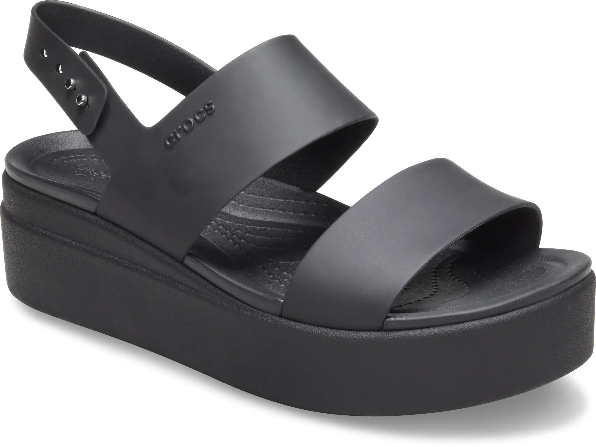 Crocs | Women | Brooklyn Low | Sandals | Black / Black | 9