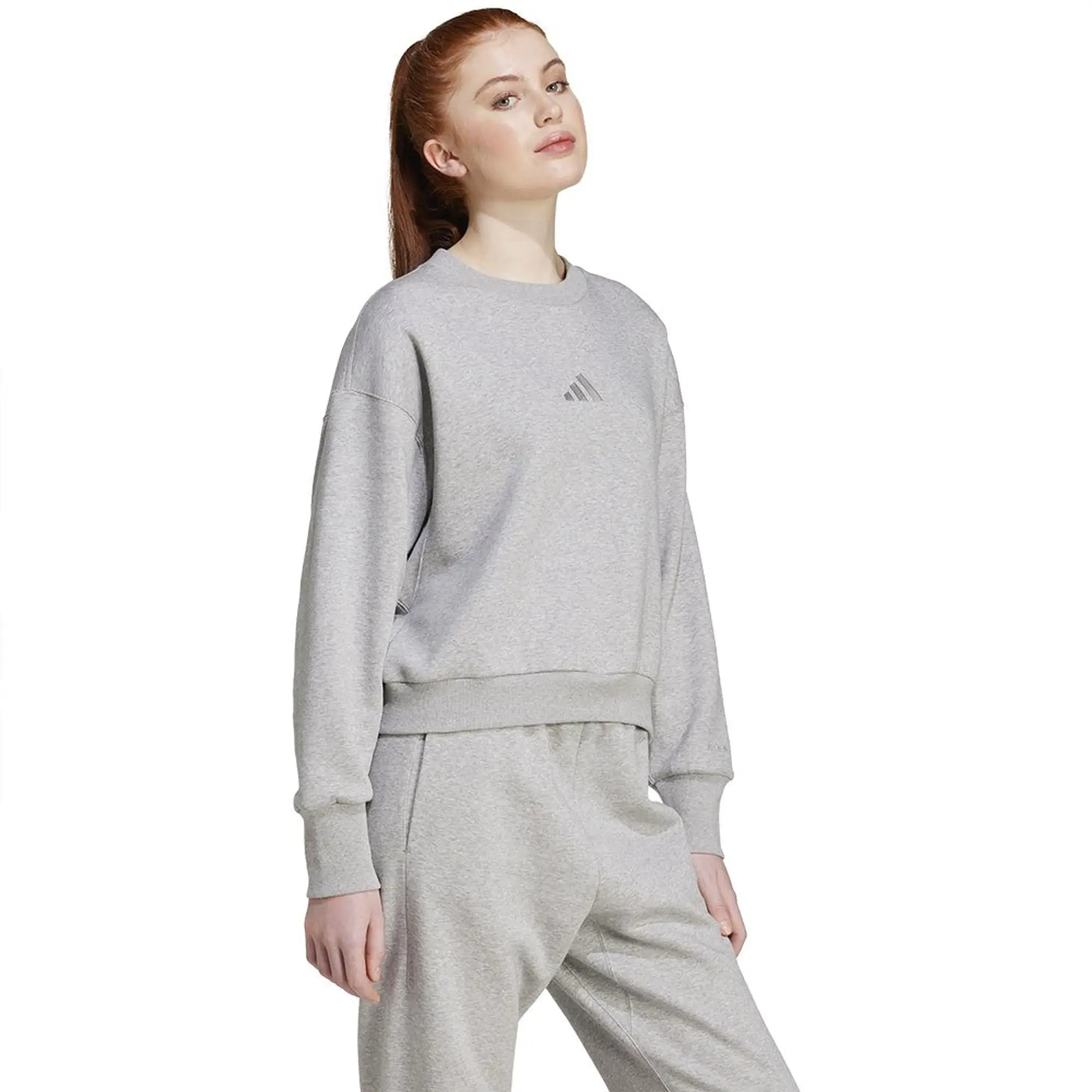 adidas  ALL SZN Fleece Loose Sweatshirt  women's Sweatshirt in Grey