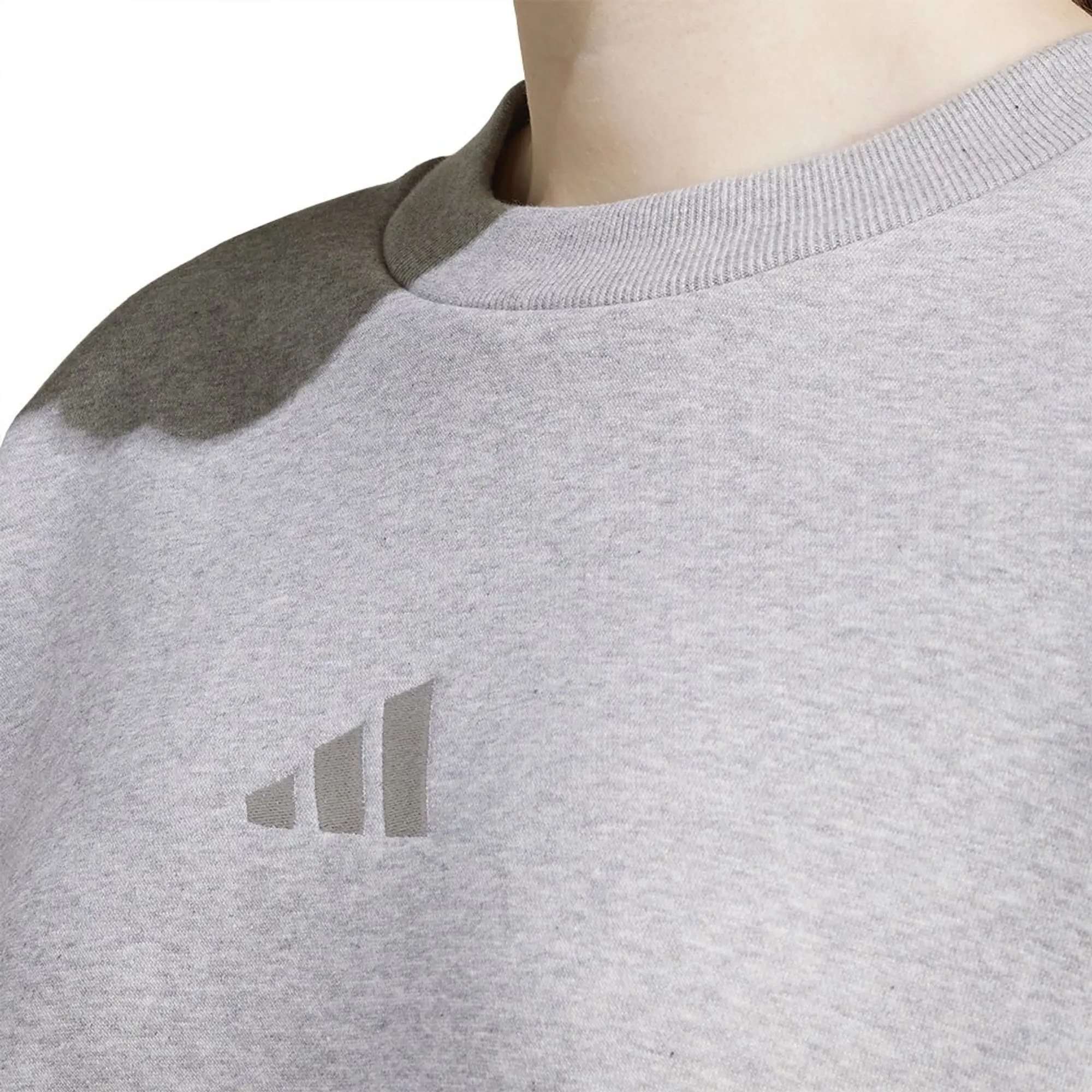 adidas  ALL SZN Fleece Loose Sweatshirt  women's Sweatshirt in Grey