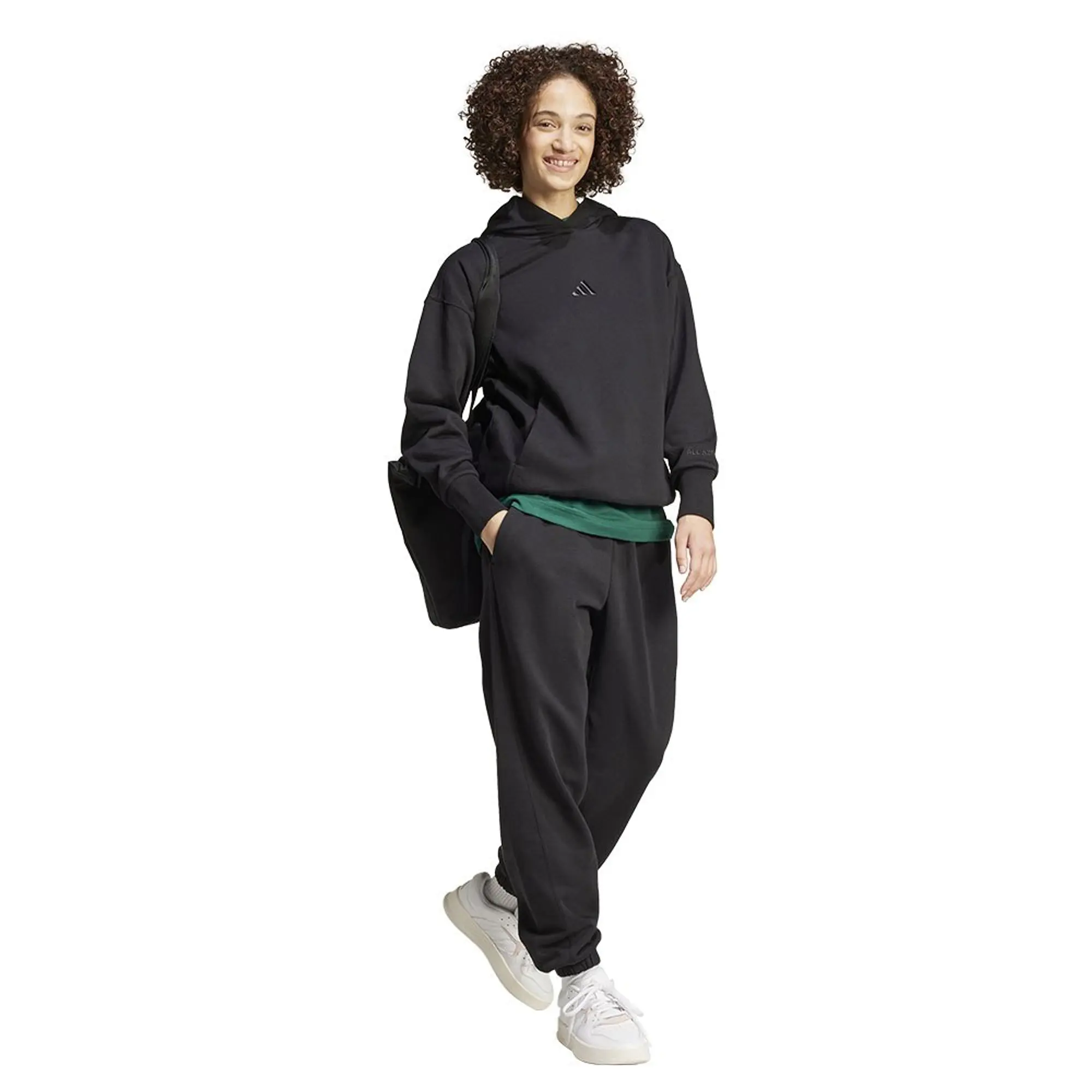 adidas Women's ALL SZN Fleece Loose Joggers - Black -  Size: XS