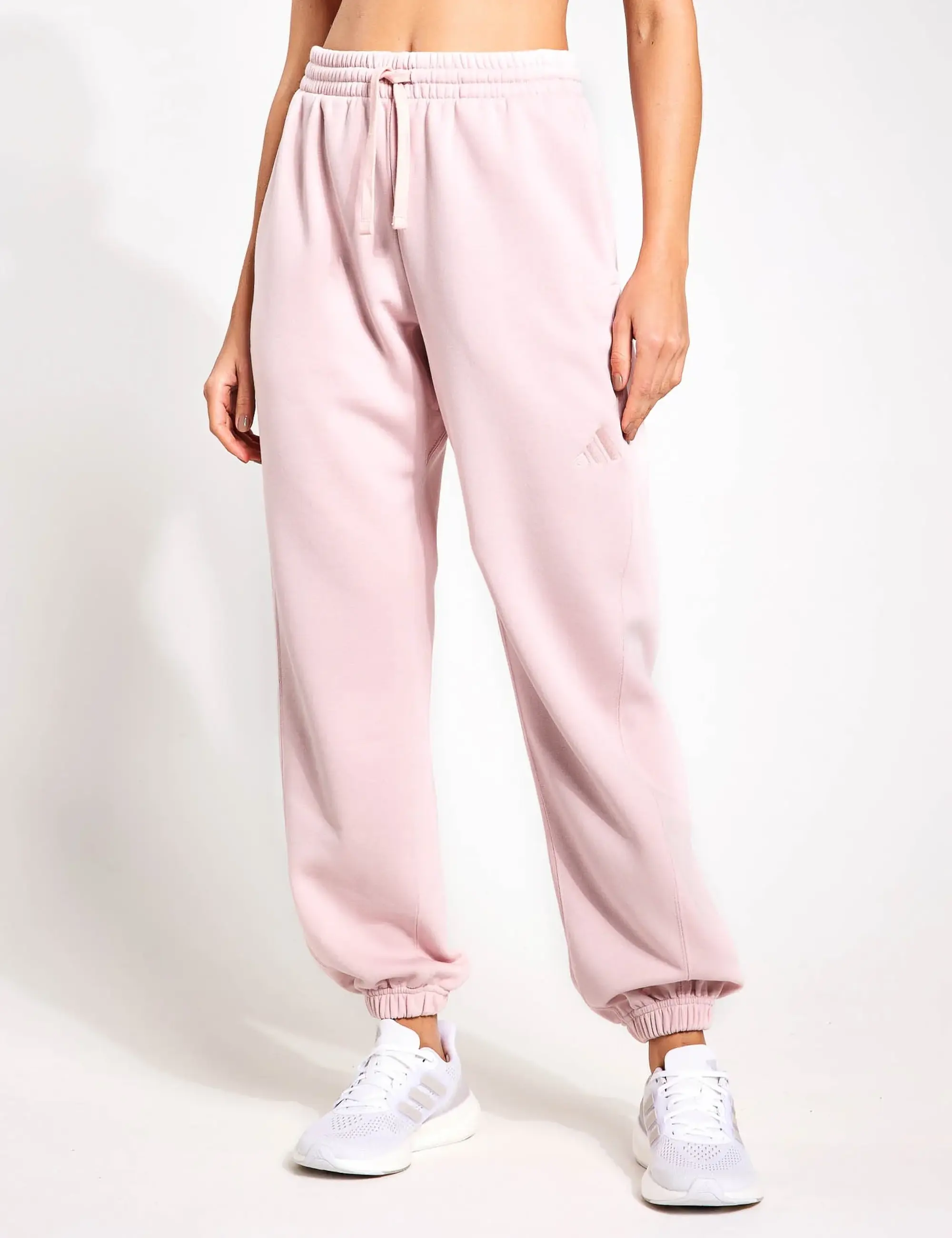 adidas Women's ALL SZN Fleece Loose Joggers - Sandy Pink - L - Size: Large
