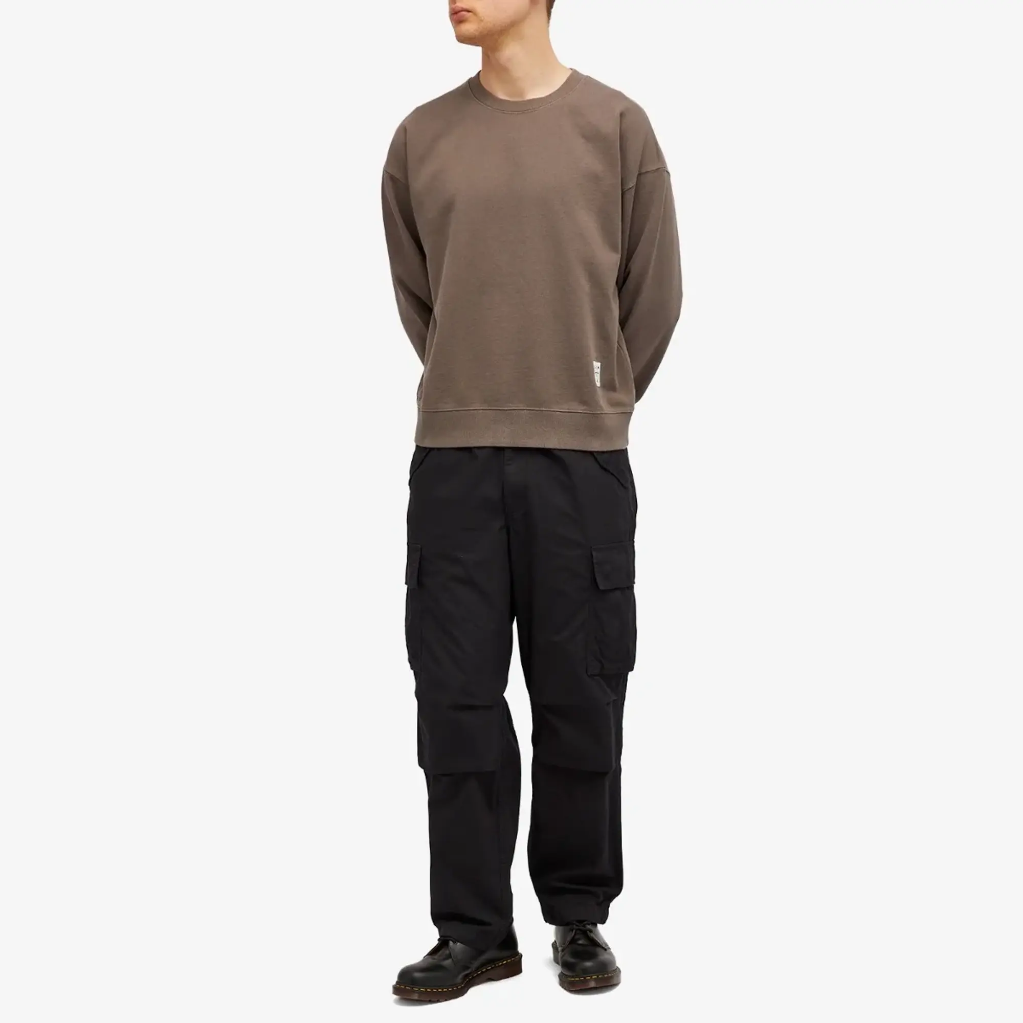 thisisneverthat Men's TNT Faded Crew Sweat Dark Mocha