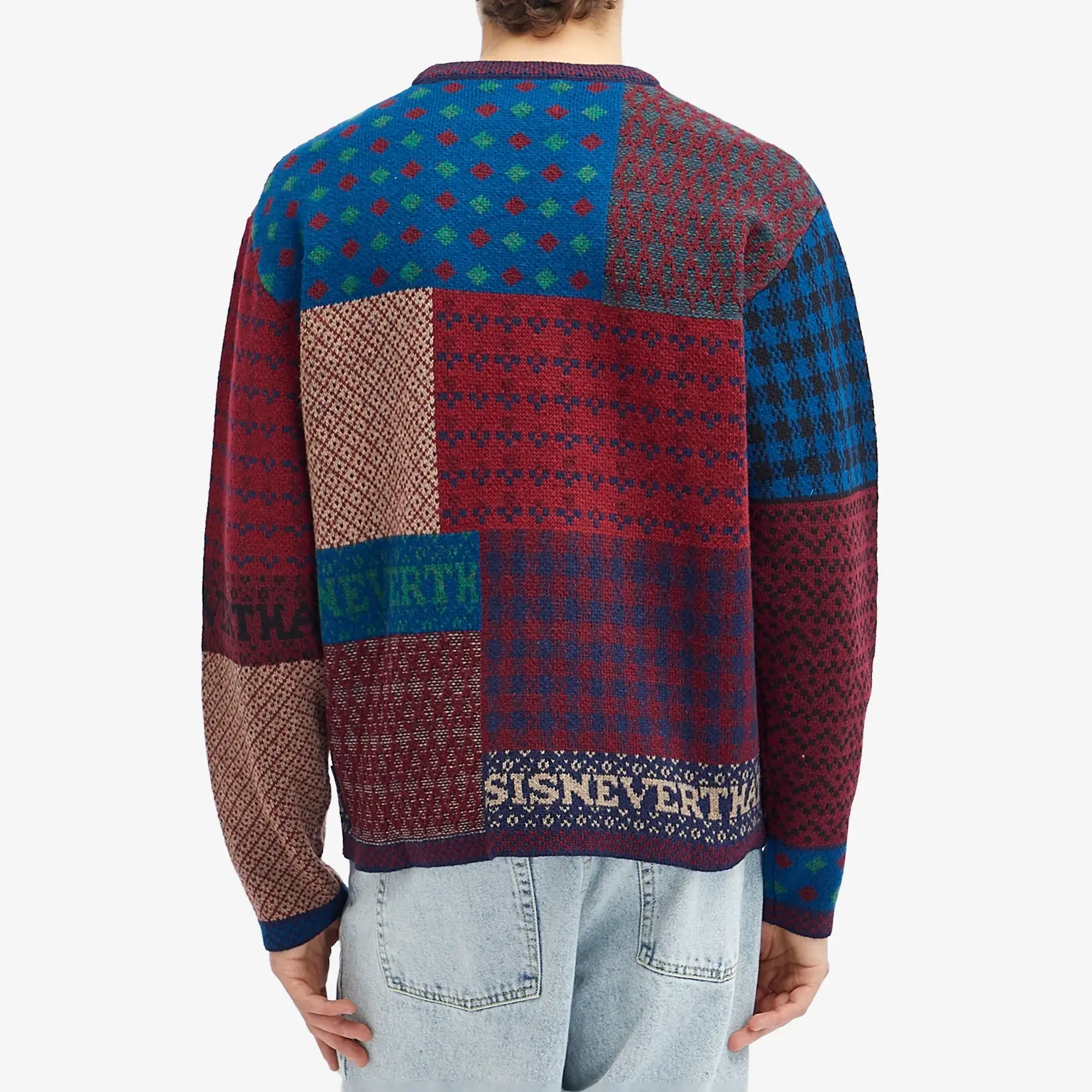 thisisneverthat Men's Patchwork Crew Knit Multi