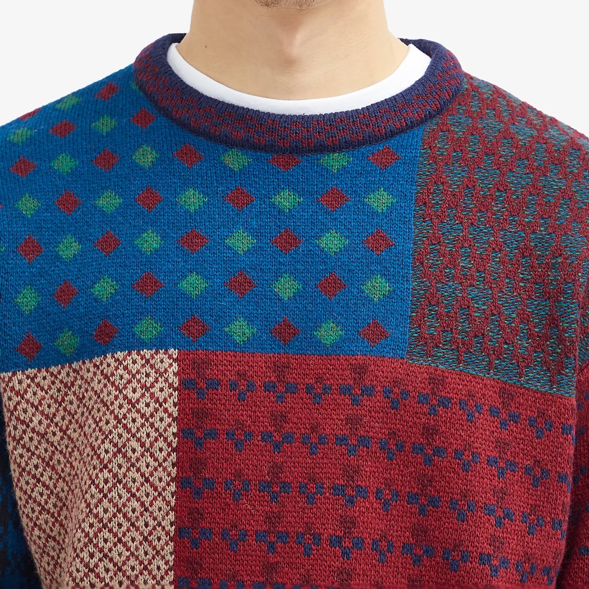 thisisneverthat Men's Patchwork Crew Knit Multi