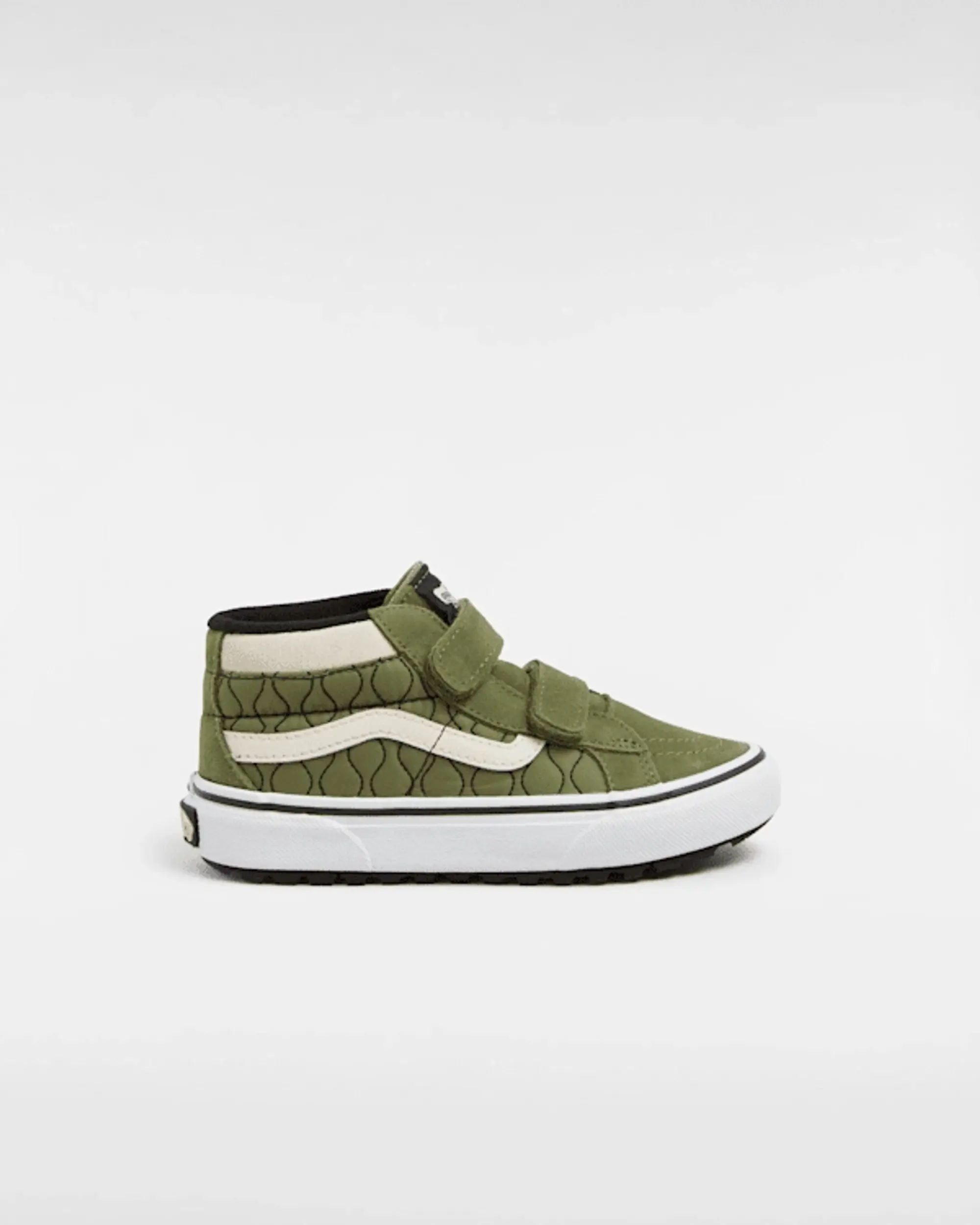 Vans - Kids Mte Sk8-Mid Reissue Hook And Loop Shoes (4-8 Years), Green