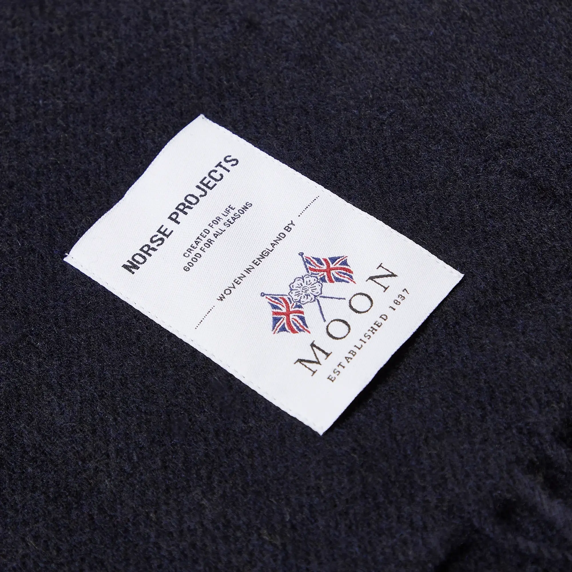 Norse Projects Men's Moon Lambswool Scarf Dark Navy
