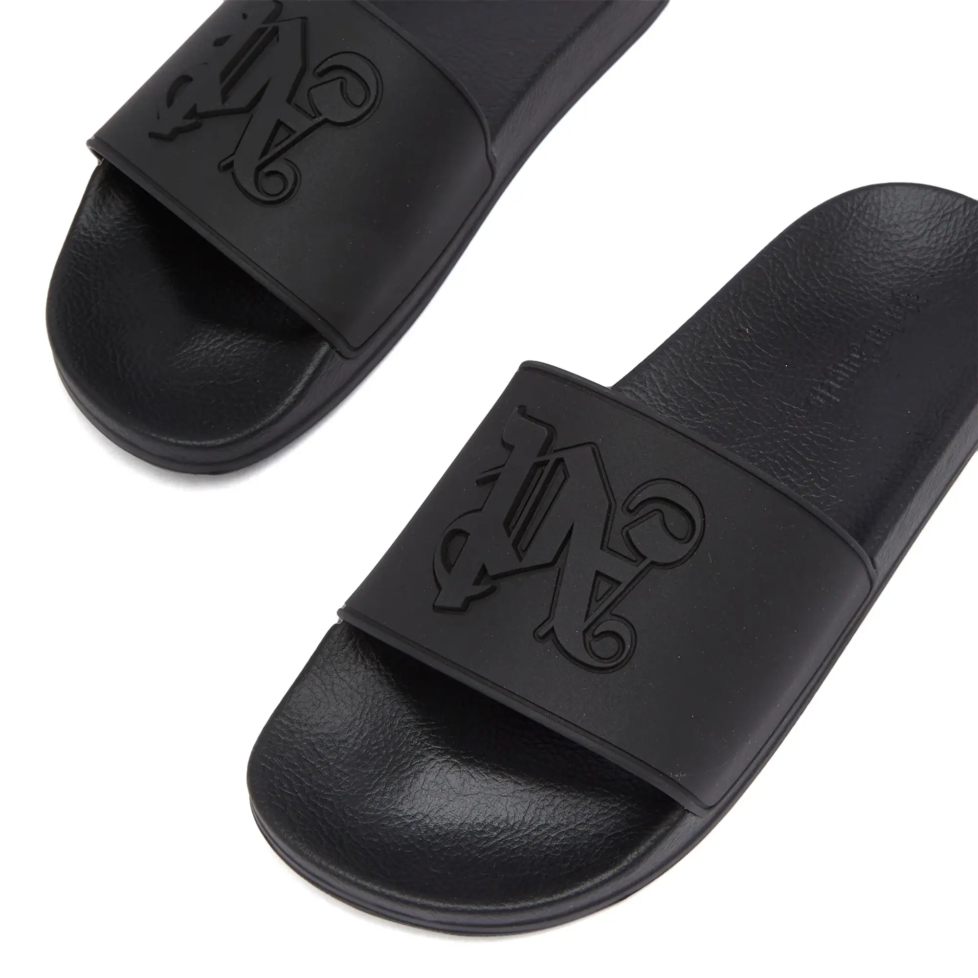 Palm Angels Monogram Pool Slide Black