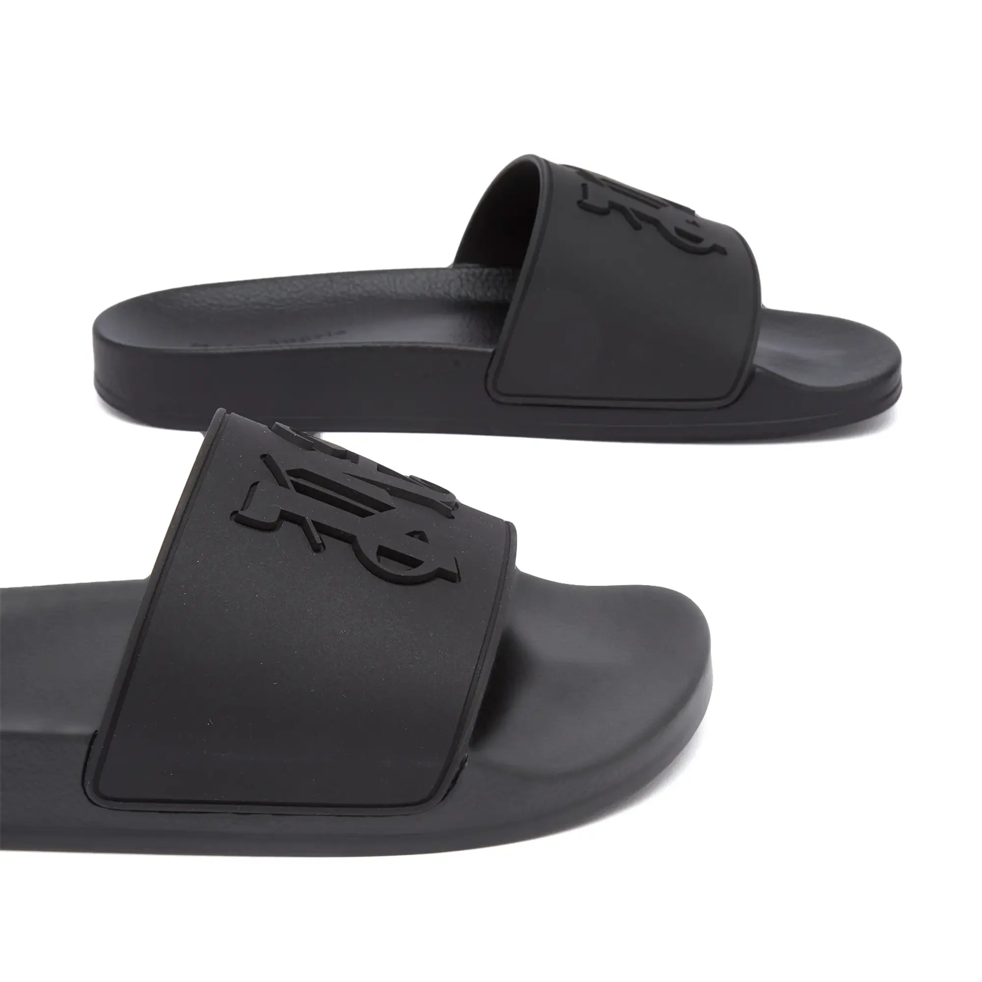 Palm Angels Monogram Pool Slide Black