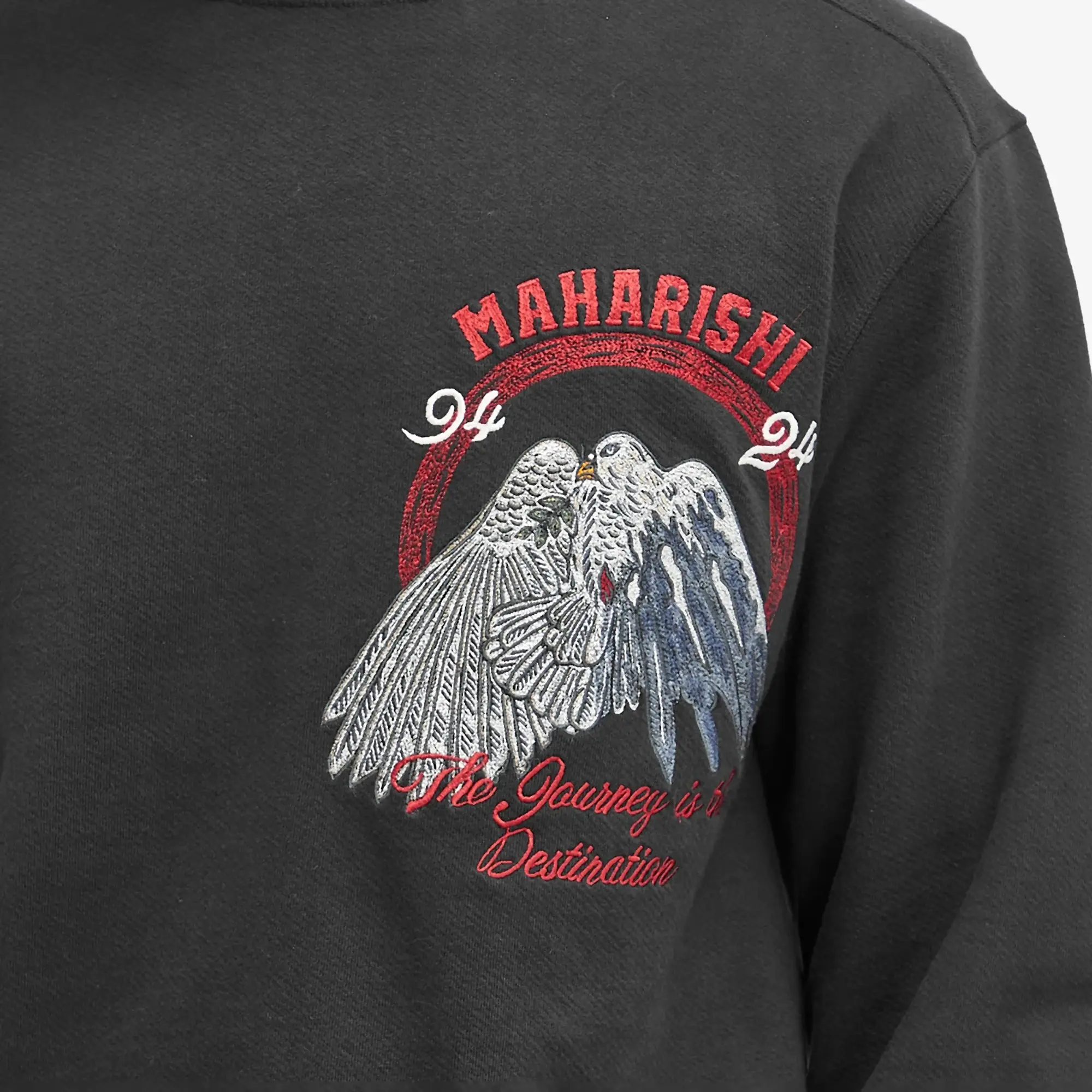 Maharishi Men's Peace Mount Crew Sweat Black