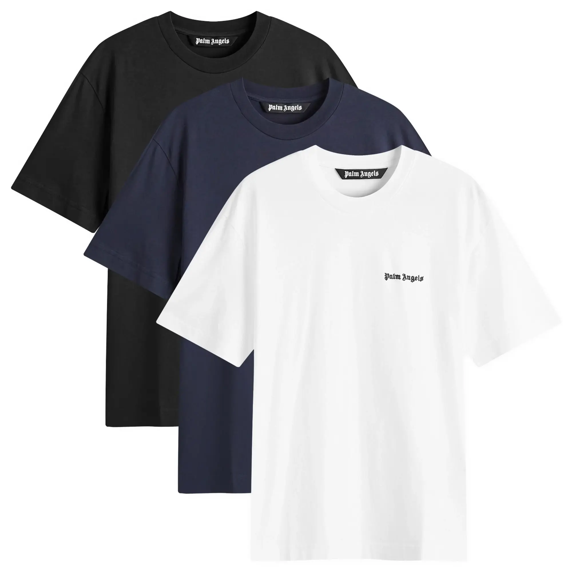 Palm Angels Men's Logo T-Shirt - 3 Pack Multi