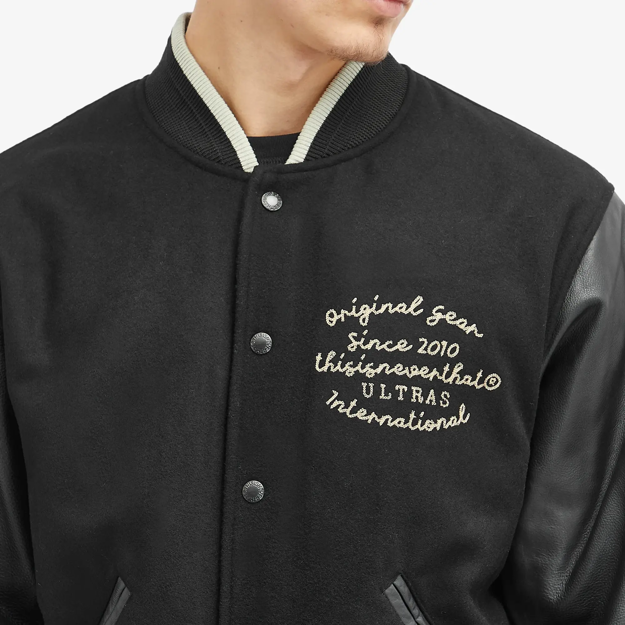 thisisneverthat Men's Varsity Jacket Black