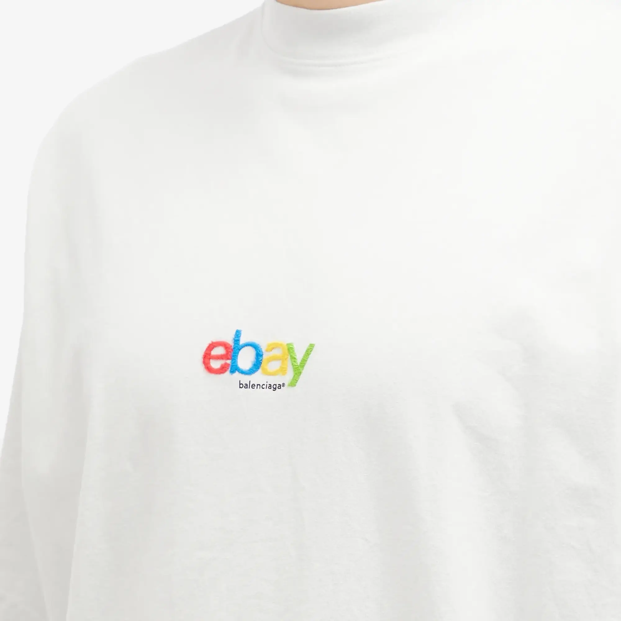 Balenciaga Men's eBay Oversized T-Shirt Dirty White